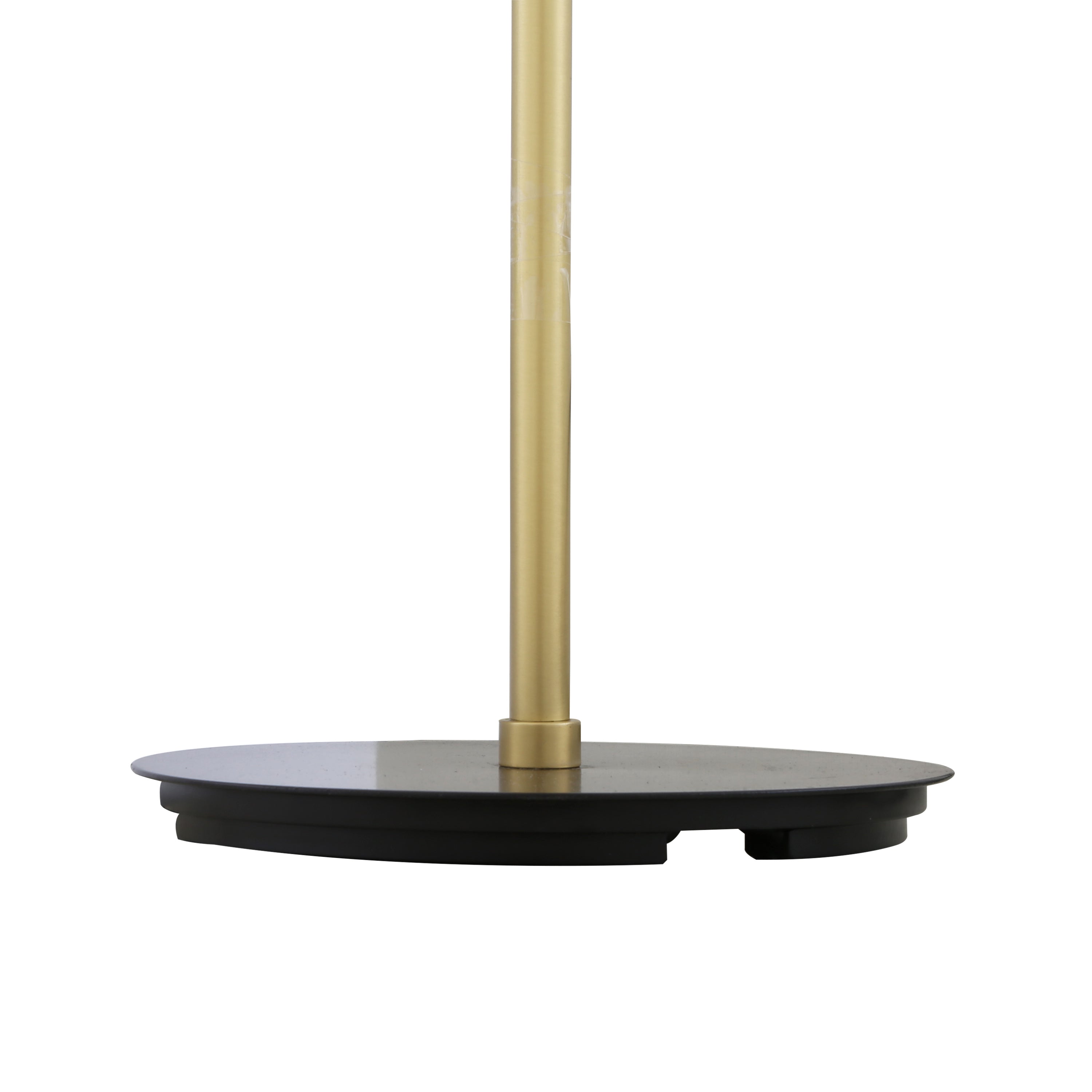 Dual Glass Globe Floor Lamp Brass Stem H154cm 2×E27 Plug-In 6 Finishes