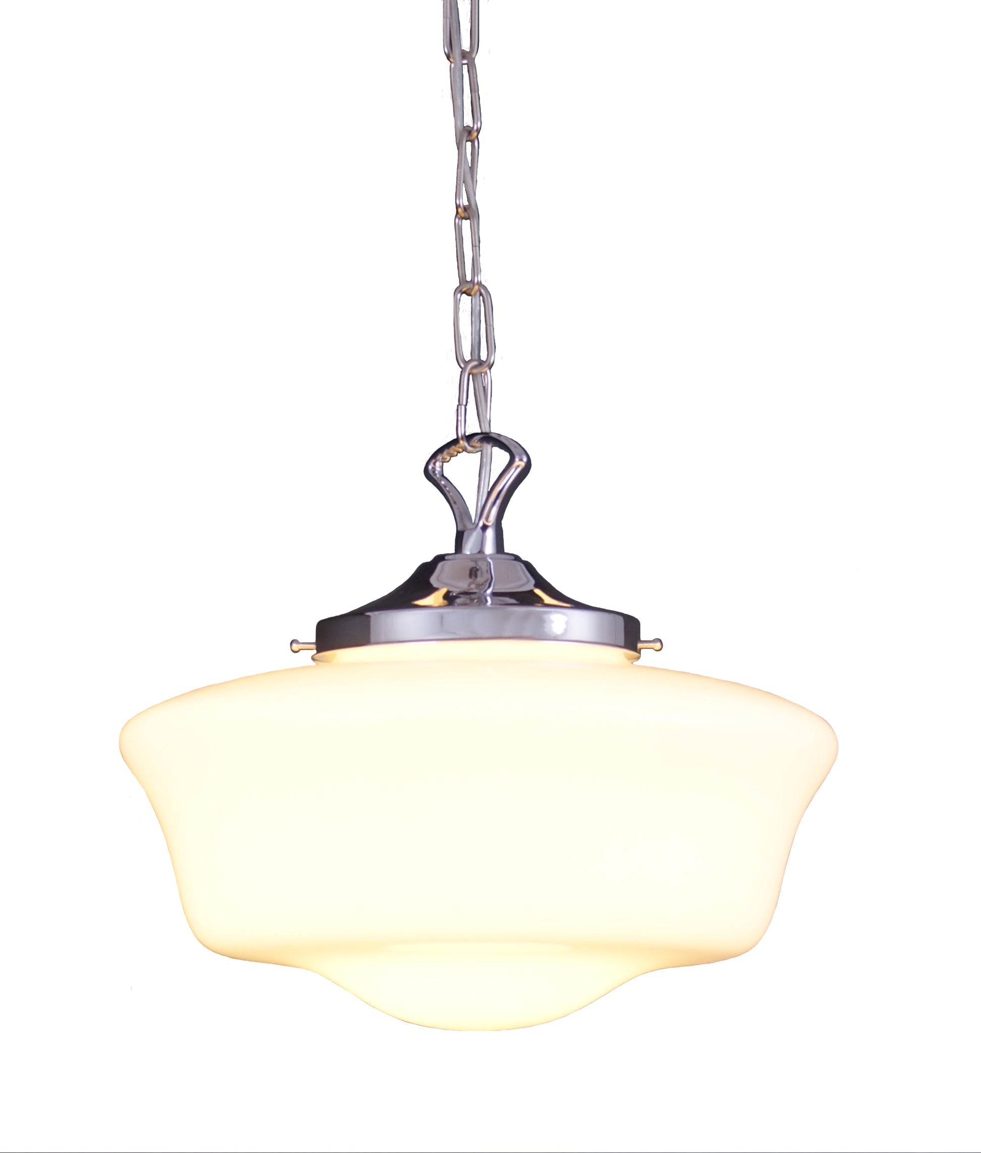 Opal Glass Schoolhouse Pendant Light Ø35cm E27, 6 Finishes