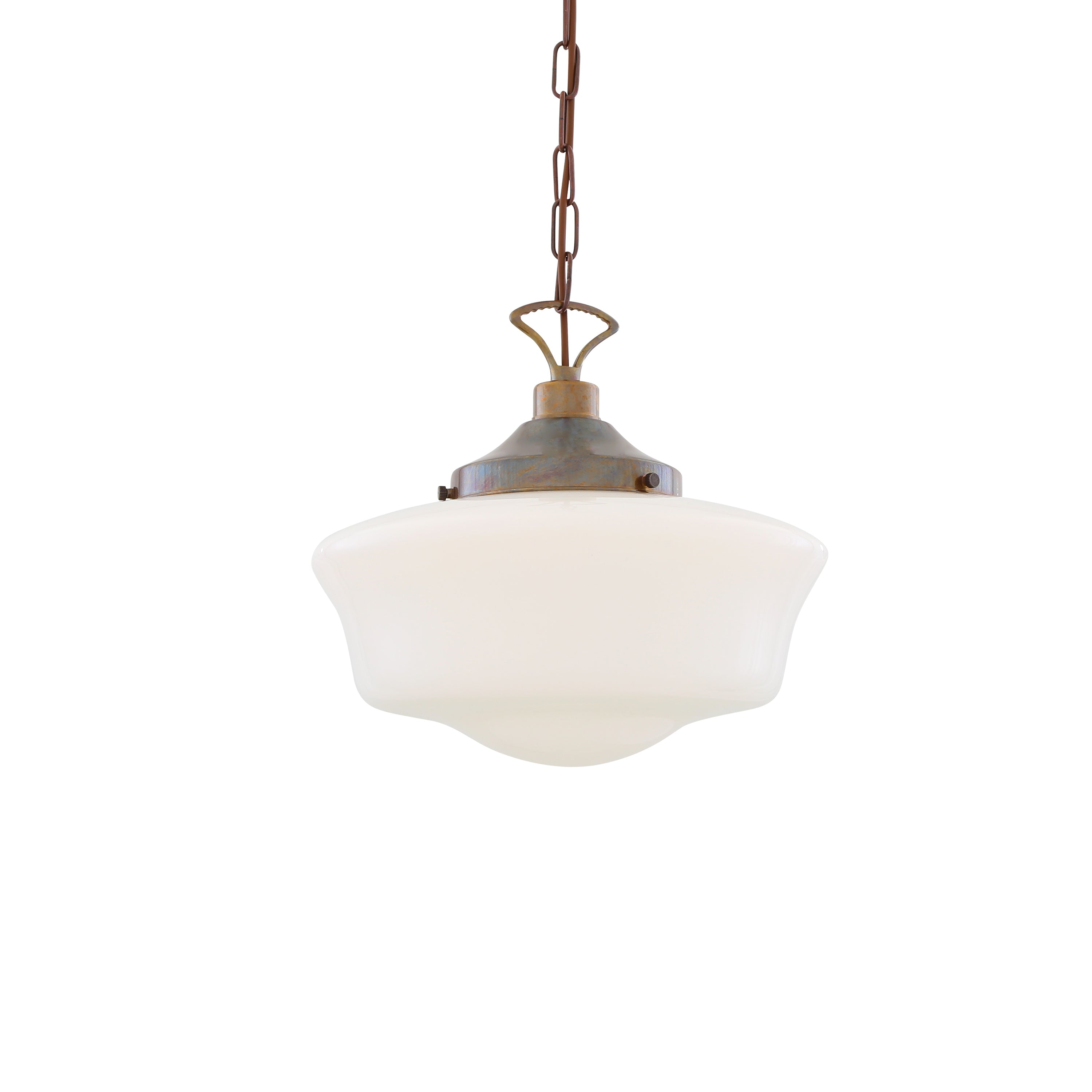 Opal Glass Schoolhouse Pendant Light Ø35cm E27, 6 Finishes