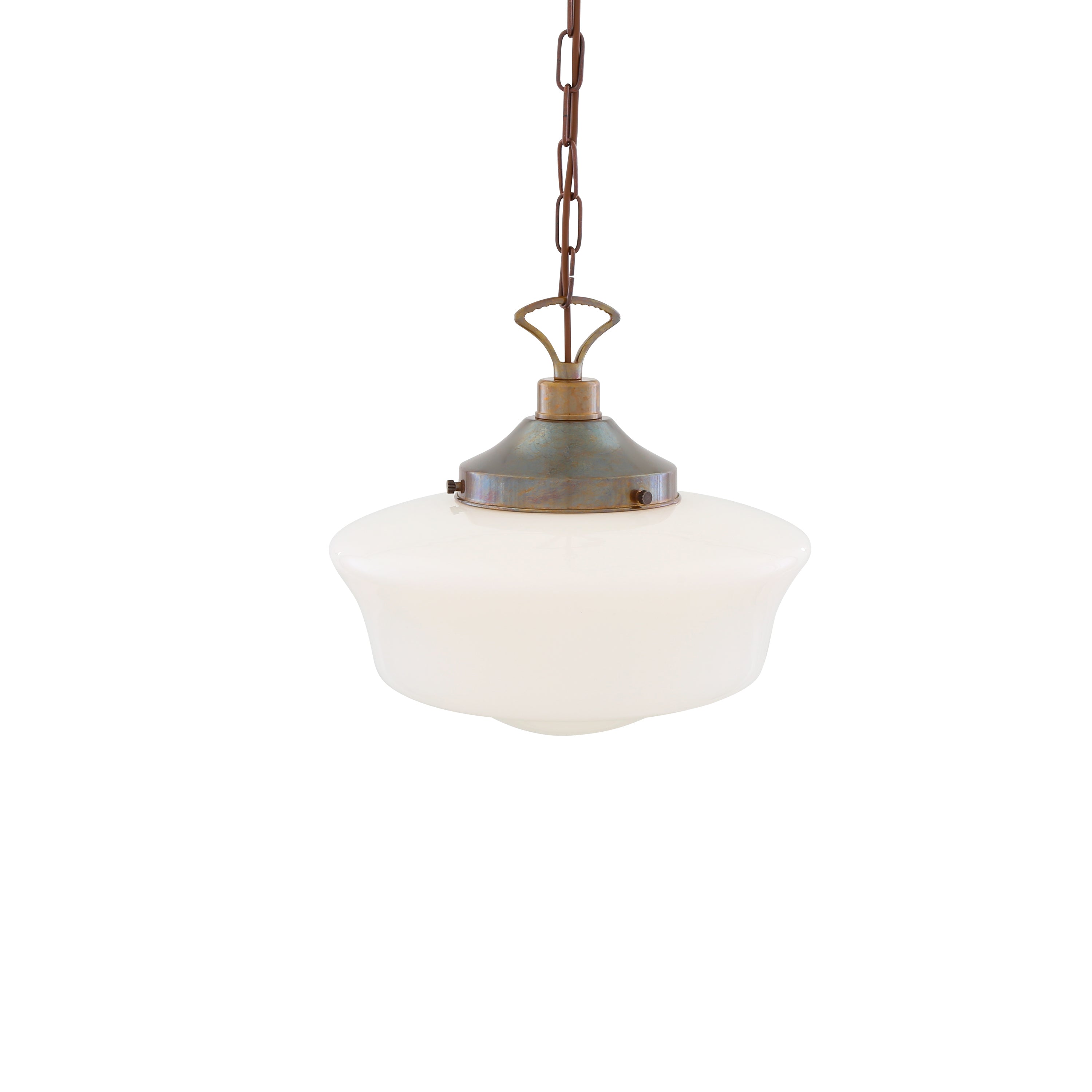 Opal Glass Schoolhouse Pendant Light Ø35cm E27, 6 Finishes