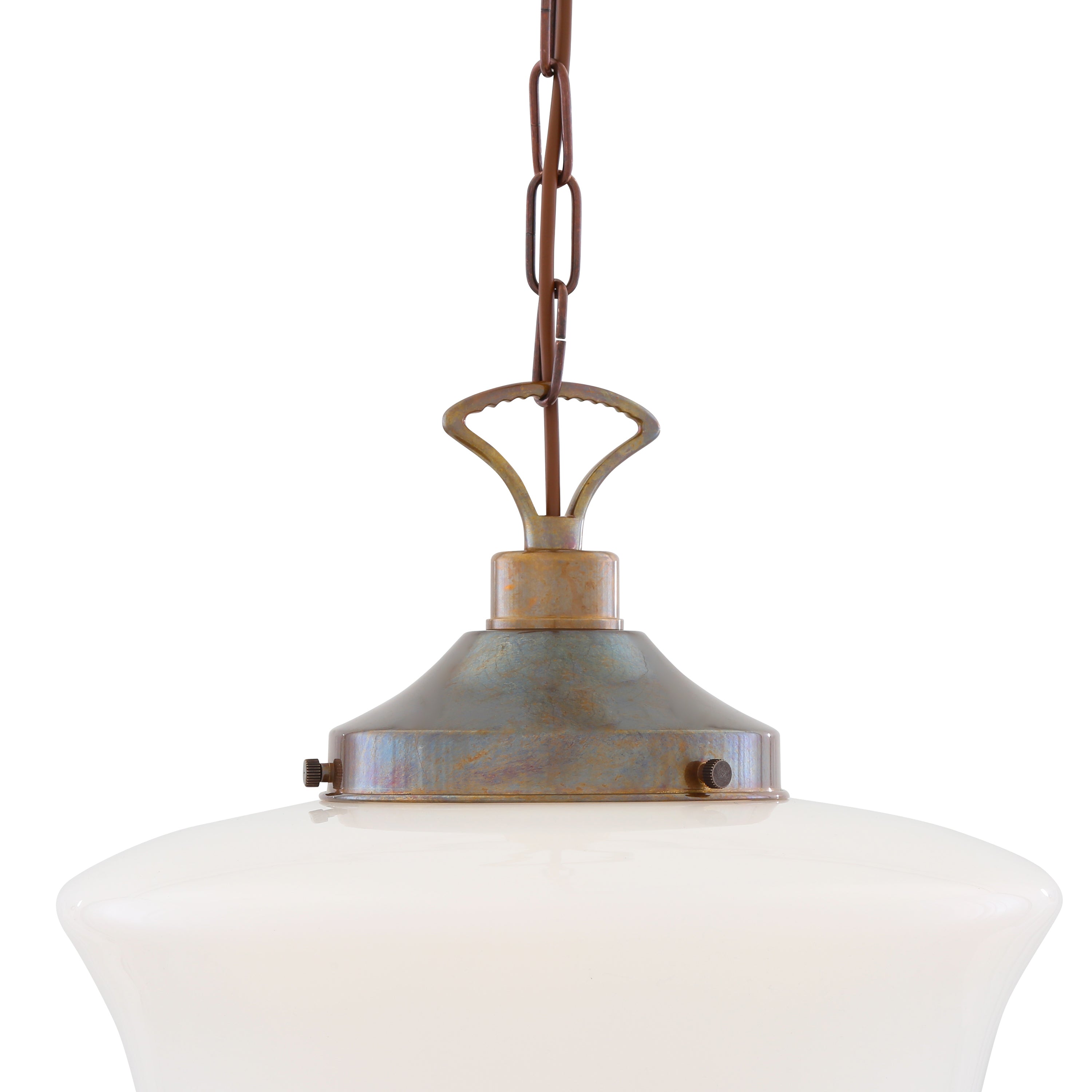 Opal Glass Schoolhouse Pendant Light Ø35cm E27, 6 Finishes