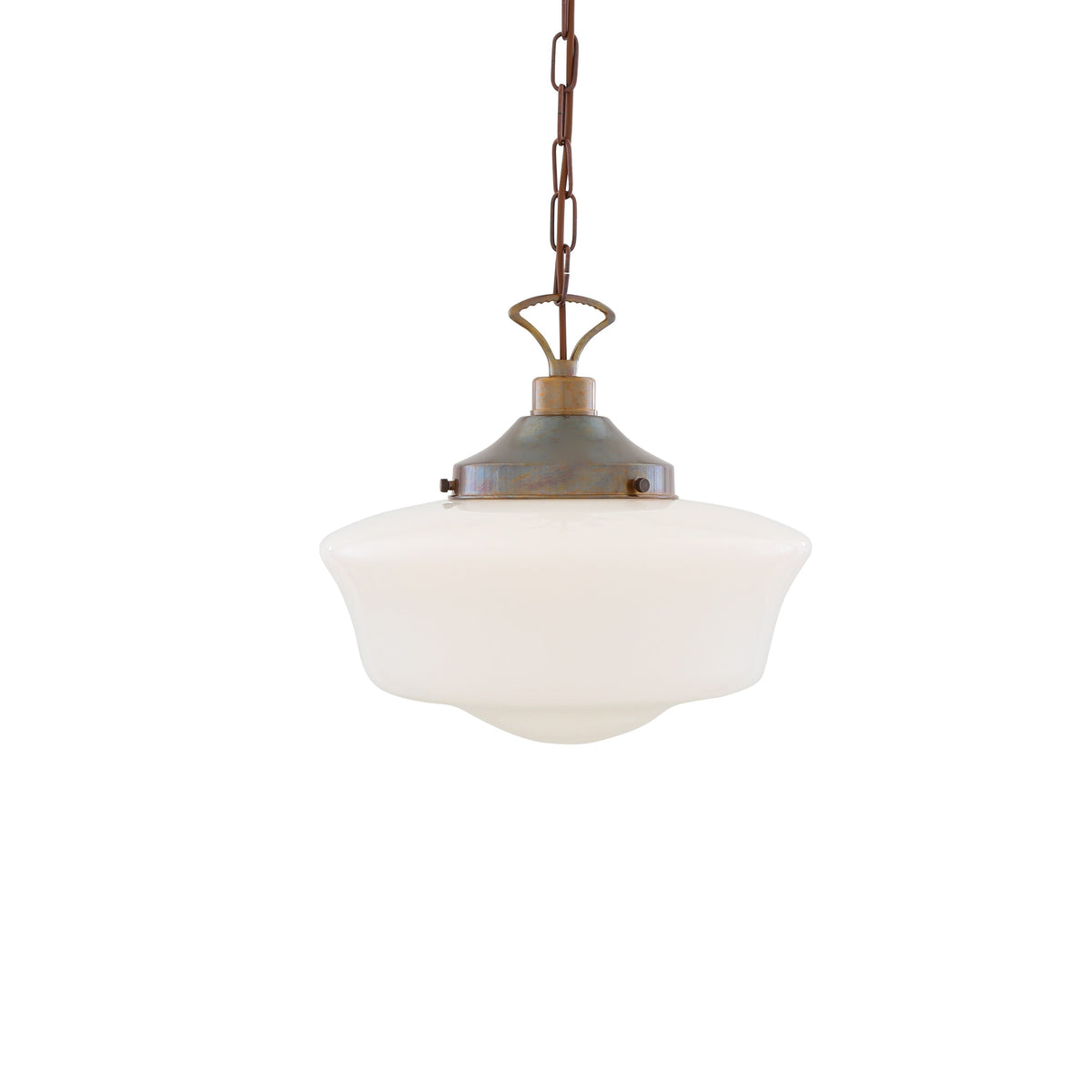 Opal Glass Schoolhouse Pendant Light Ø35cm E27, 6 Finishes