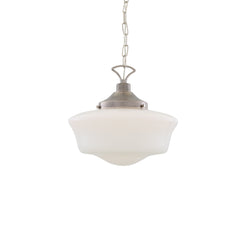 Opal Glass Schoolhouse Pendant Light Ø35cm E27, 6 Finishes