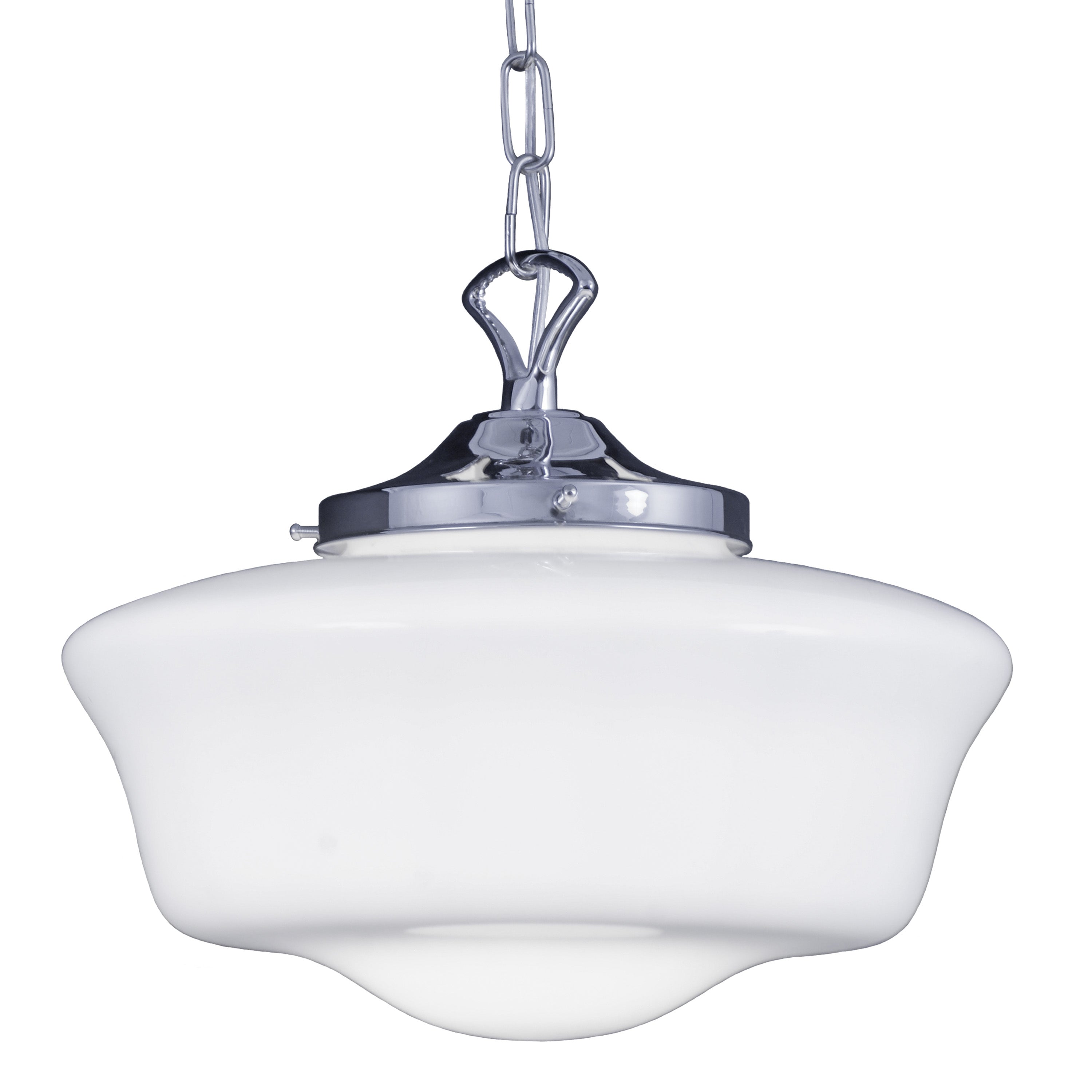 Opal Glass Schoolhouse Pendant Light Ø35cm E27, 6 Finishes