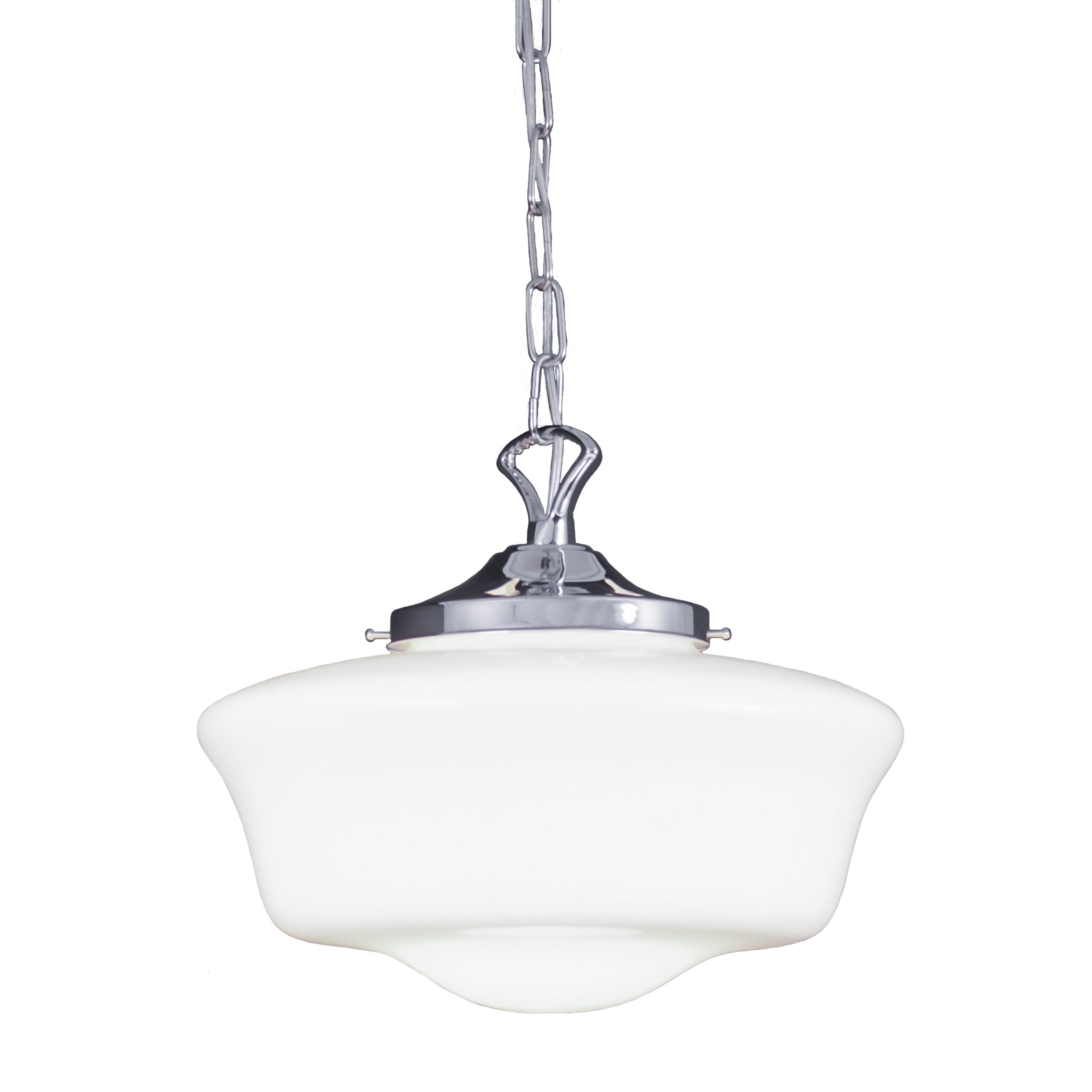 Opal Glass Schoolhouse Pendant Light Ø35cm E27, 6 Finishes