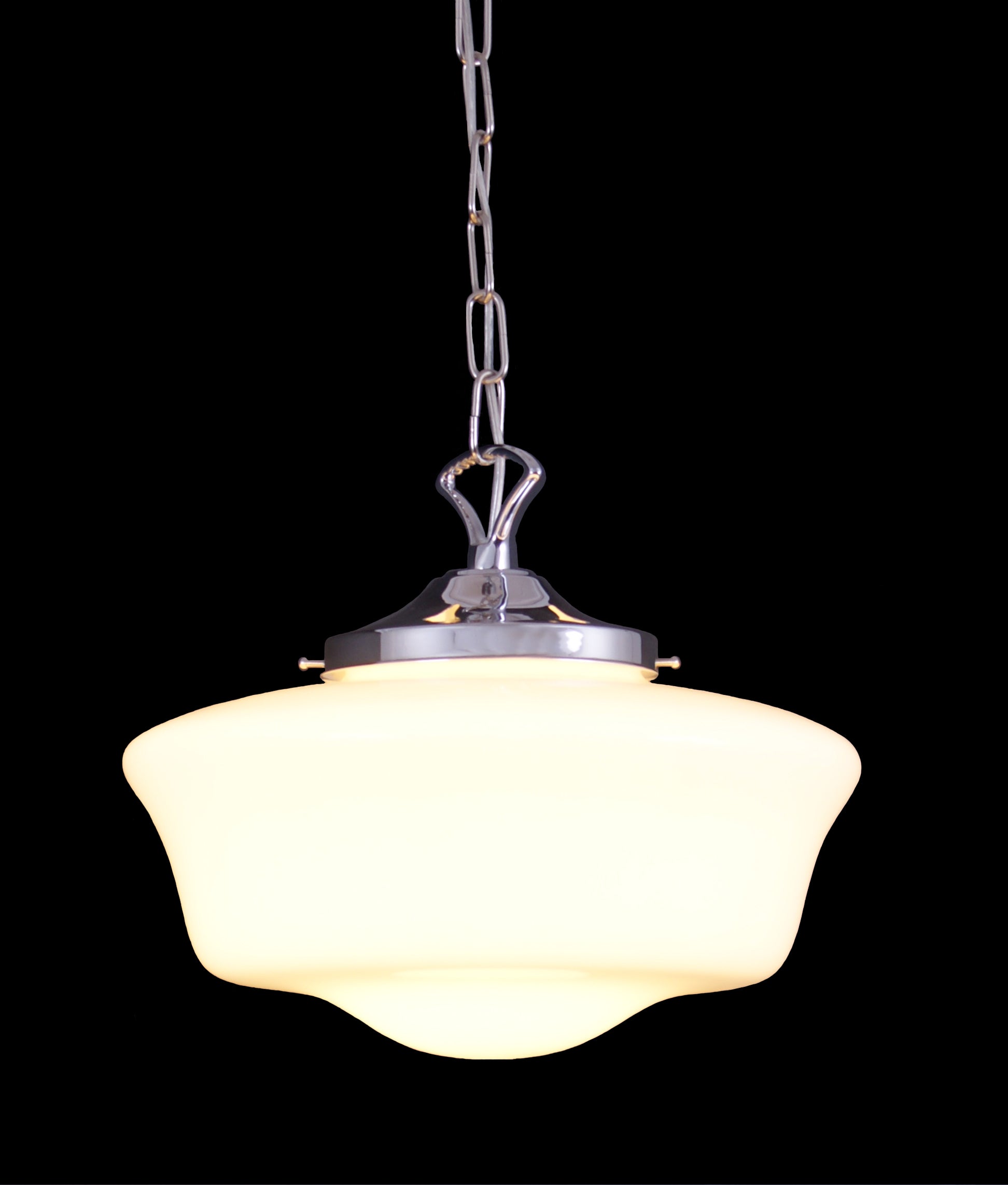Opal Glass Schoolhouse Pendant Light Ø35cm E27, 6 Finishes