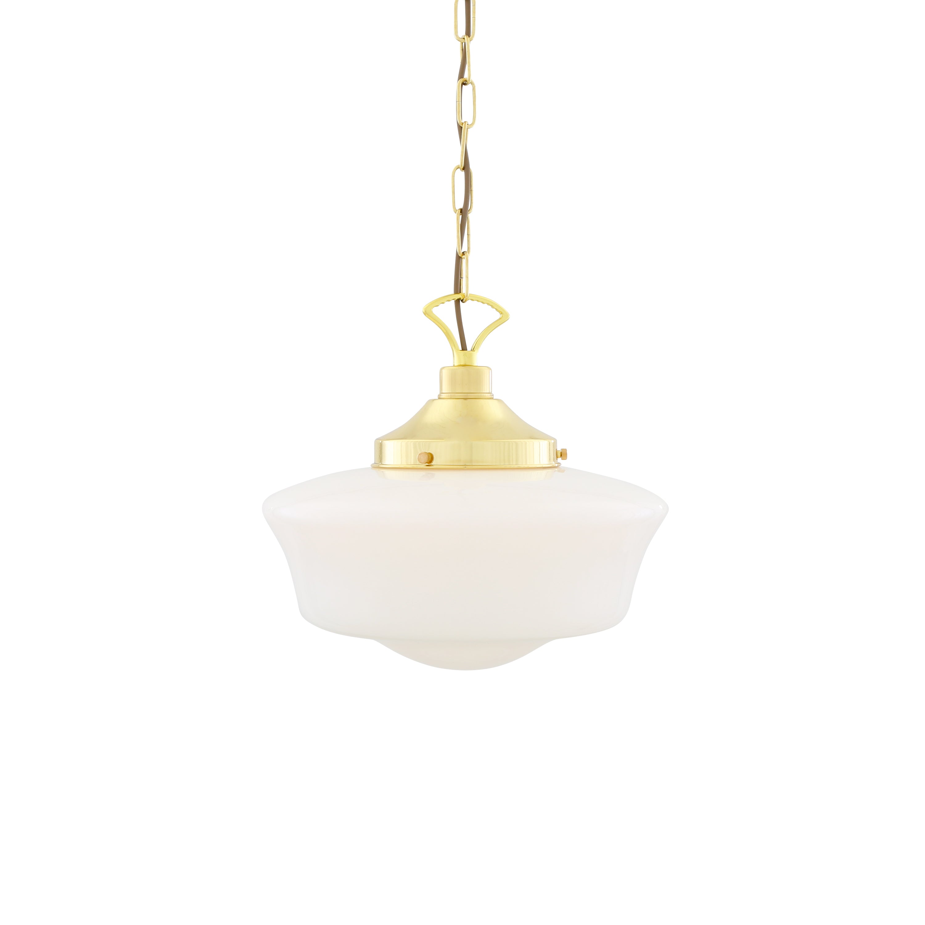 Opal Glass Schoolhouse Pendant Light Ø35cm E27, 6 Finishes