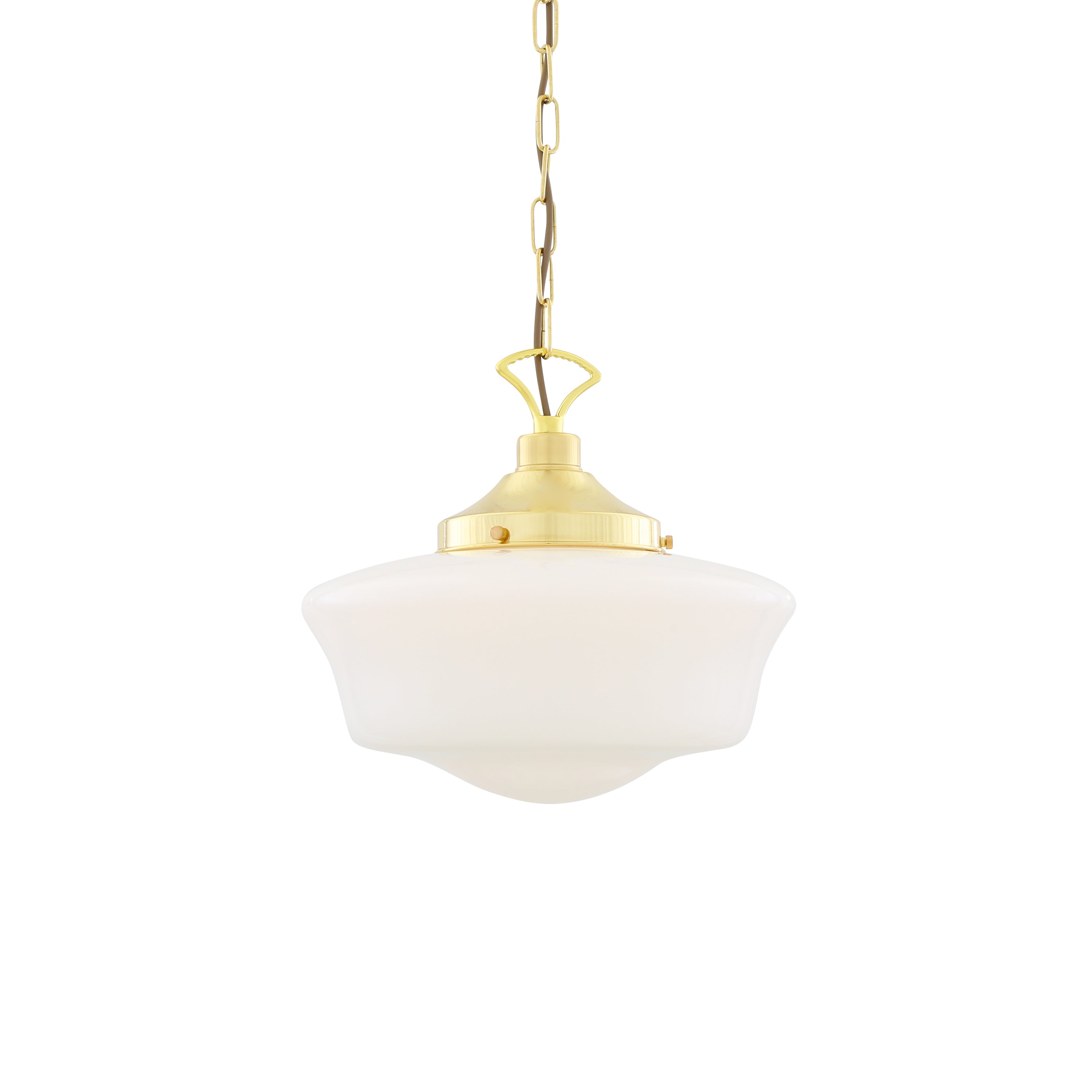 Opal Glass Schoolhouse Pendant Light Ø35cm E27, 6 Finishes