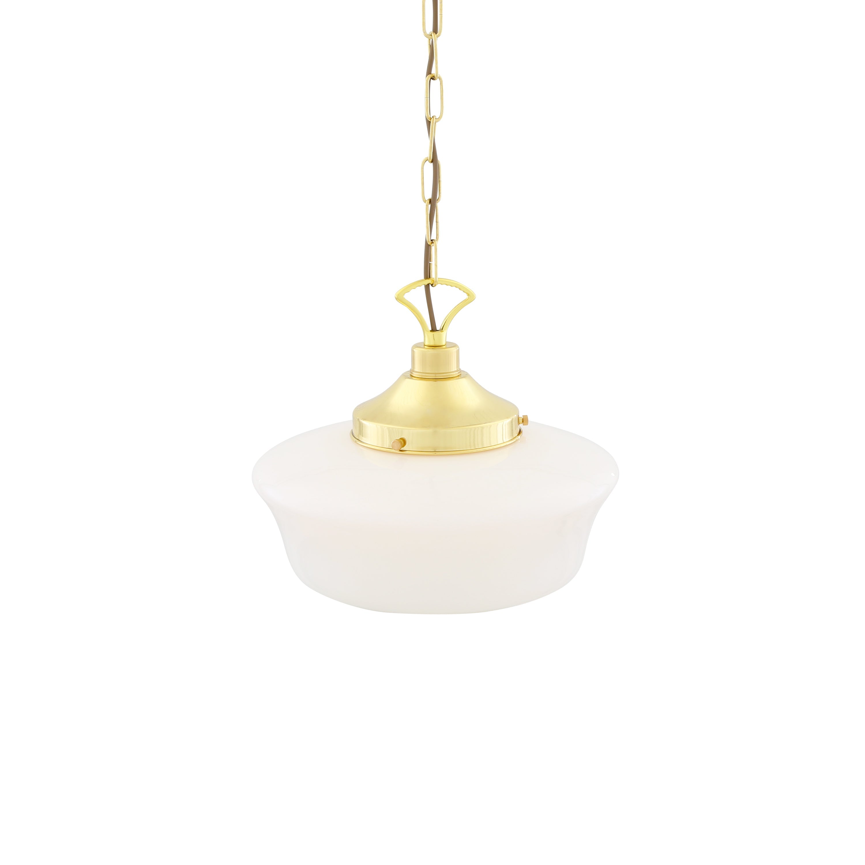 Opal Glass Schoolhouse Pendant Light Ø35cm E27, 6 Finishes