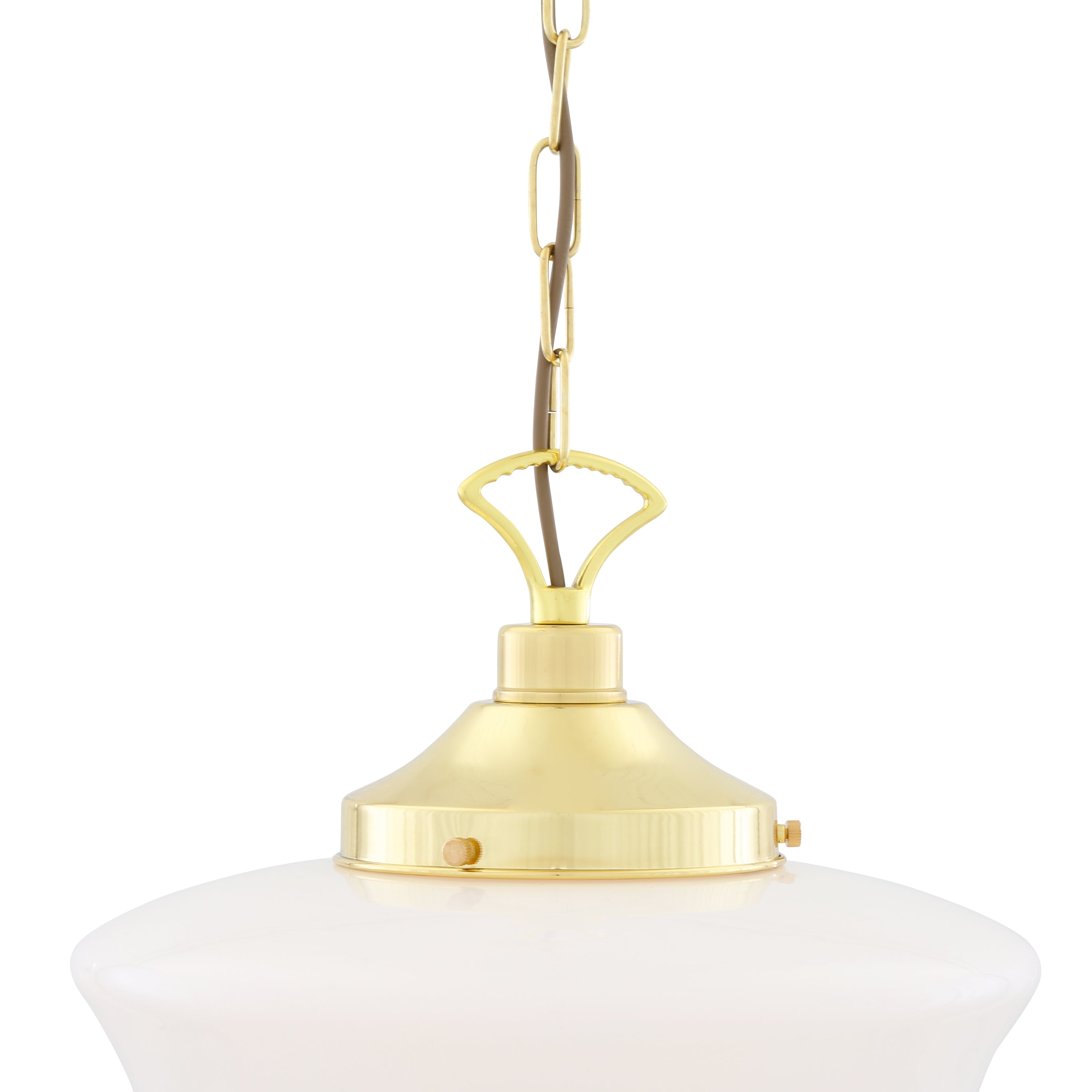 Opal Glass Schoolhouse Pendant Light Ø35cm E27, 6 Finishes