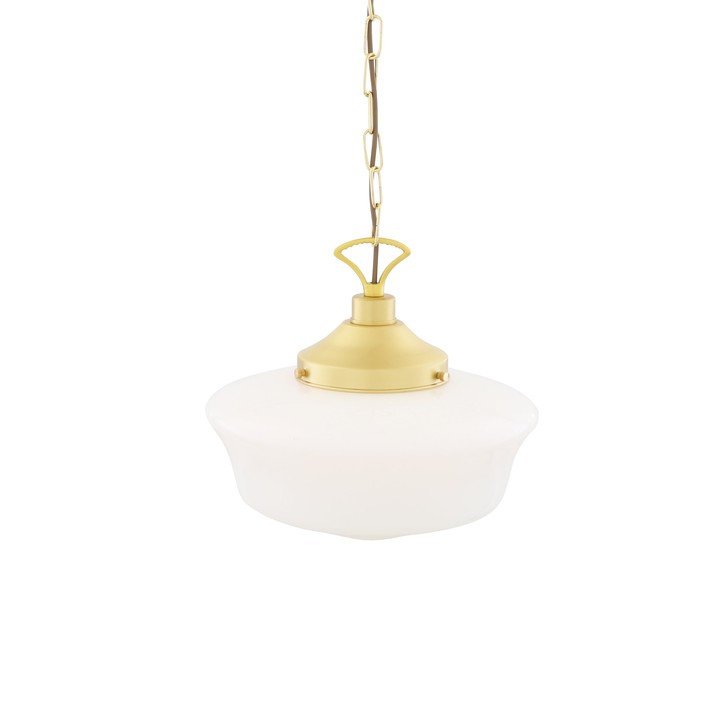 Opal Glass Schoolhouse Pendant Light Ø35cm E27, 6 Finishes