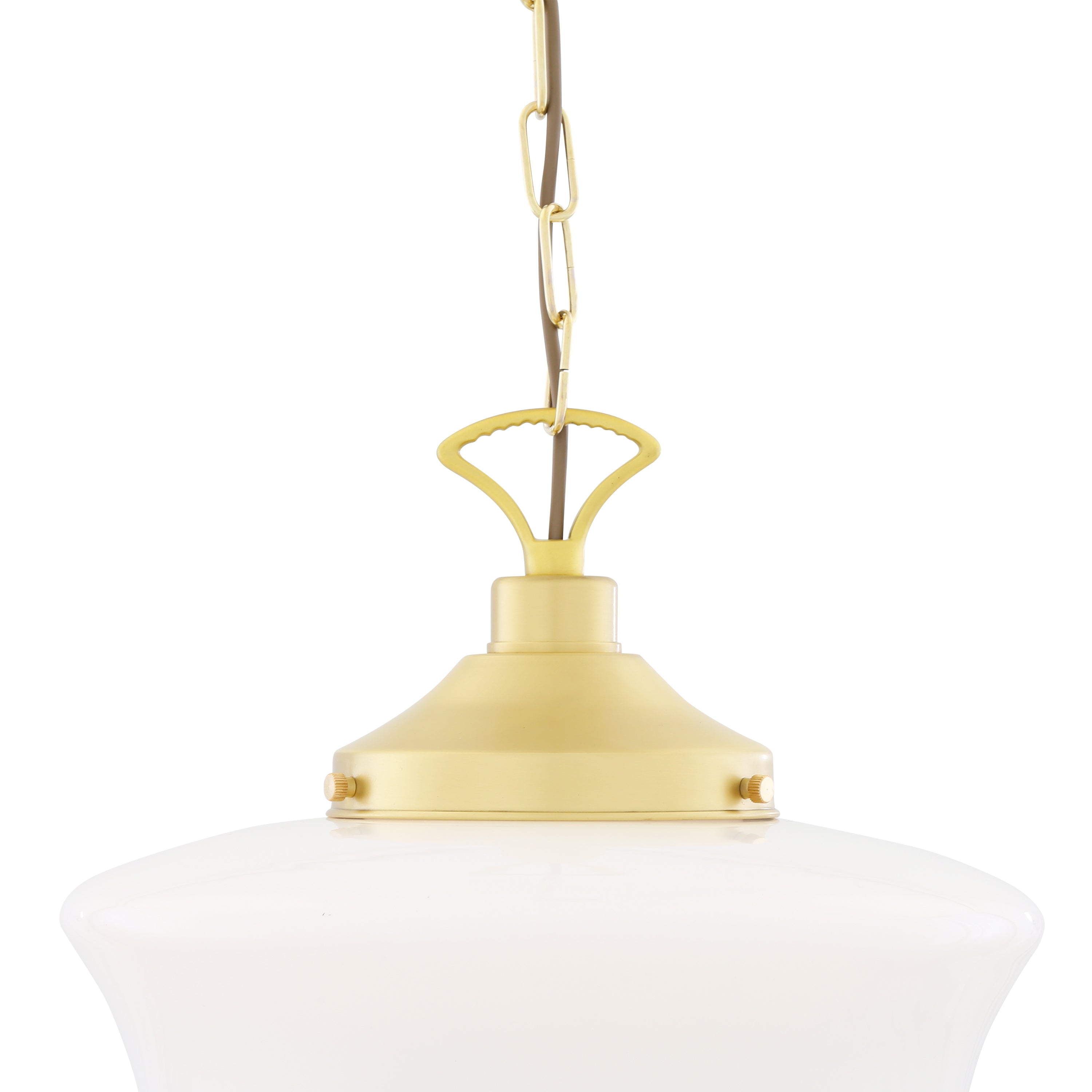 Opal Glass Schoolhouse Pendant Light Ø35cm E27, 6 Finishes