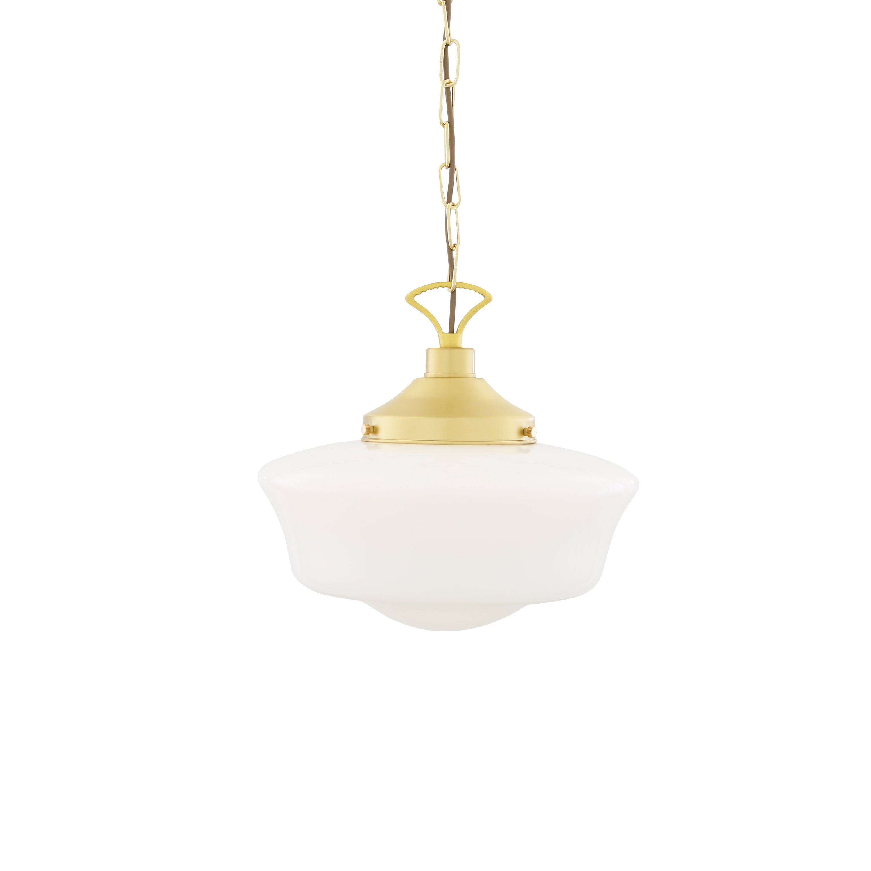 Opal Glass Schoolhouse Pendant Light Ø35cm E27, 6 Finishes