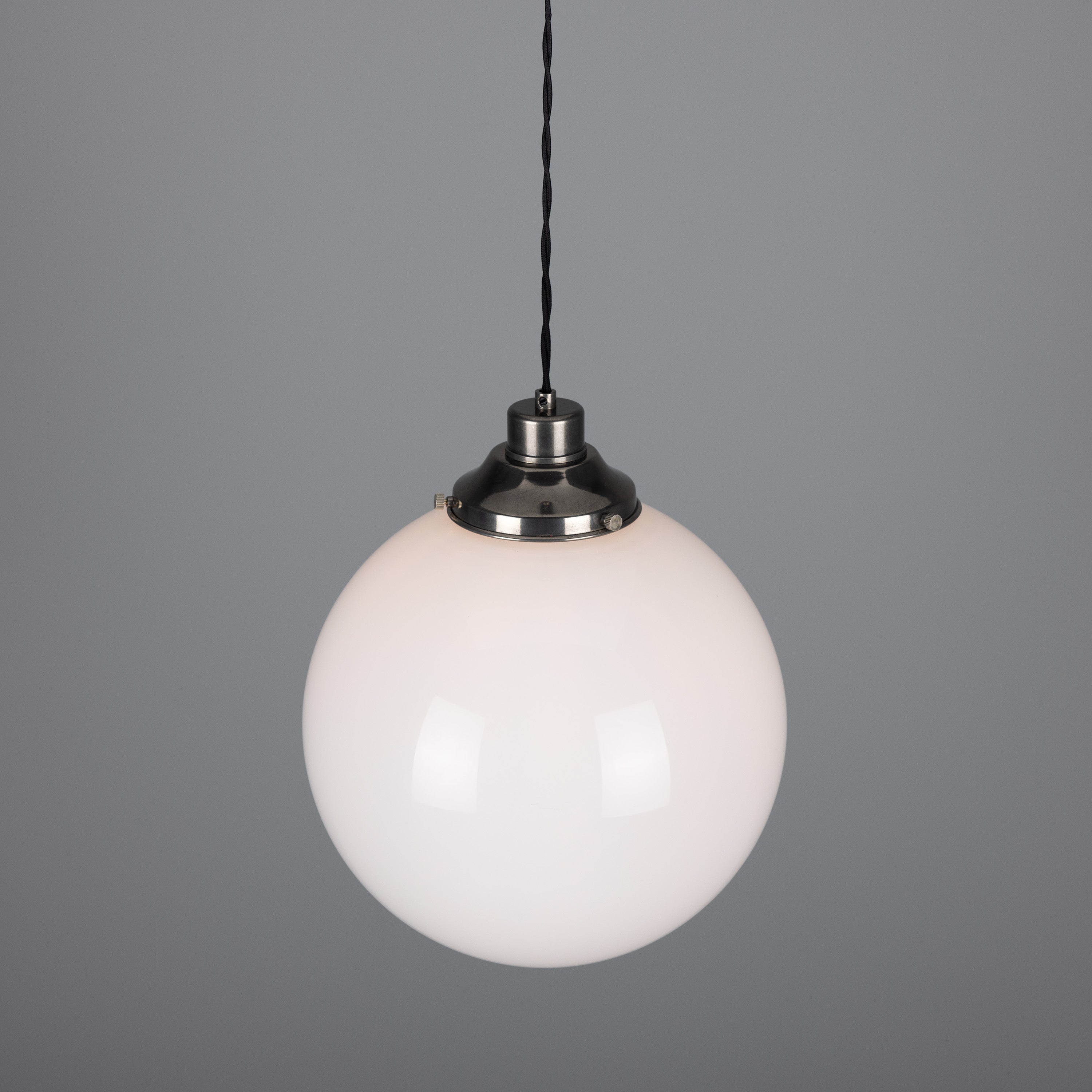 Opal Glass Globe Pendant Light, 20–30cm, 6 Finishes