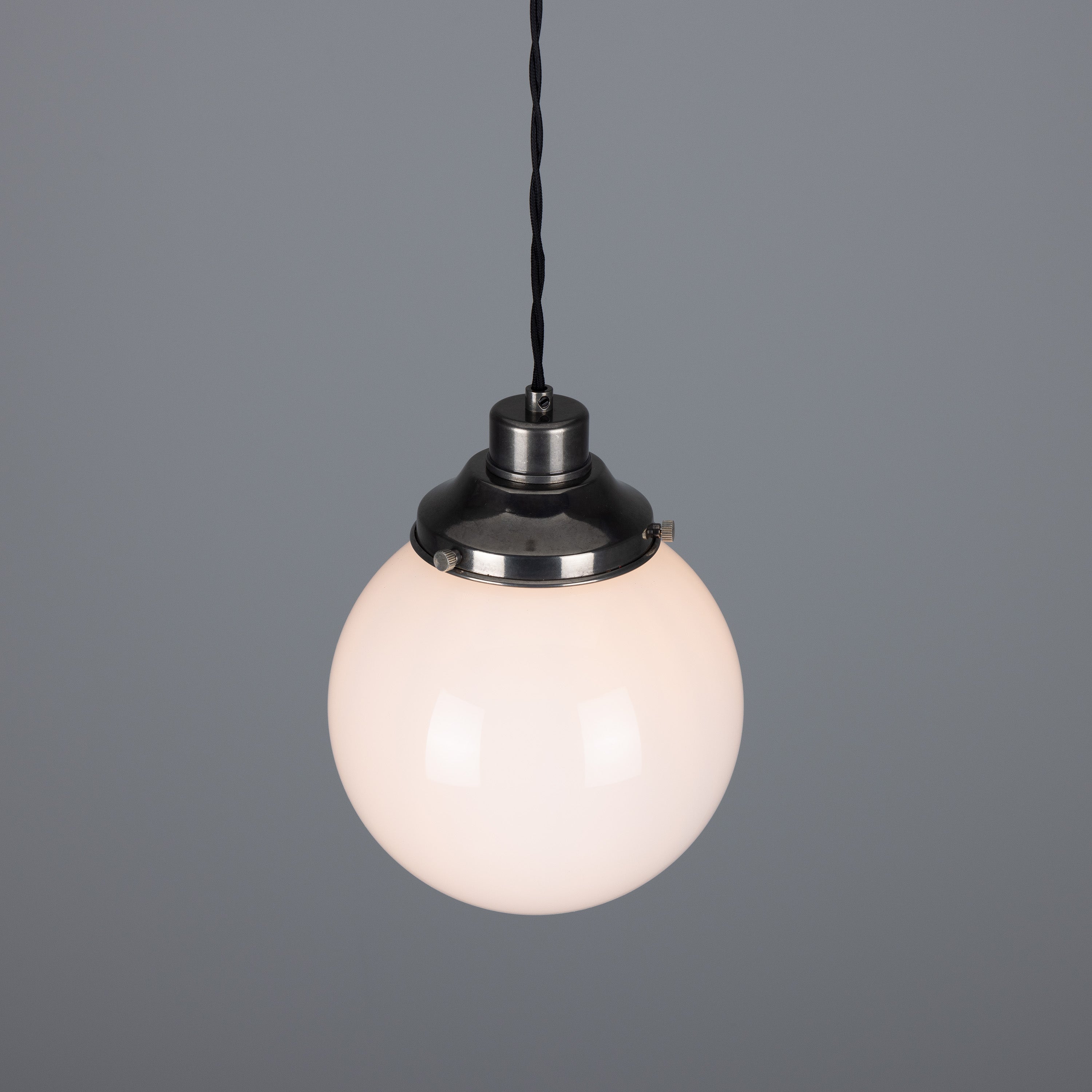 Opal Glass Globe Pendant Light, 20–30cm, 6 Finishes