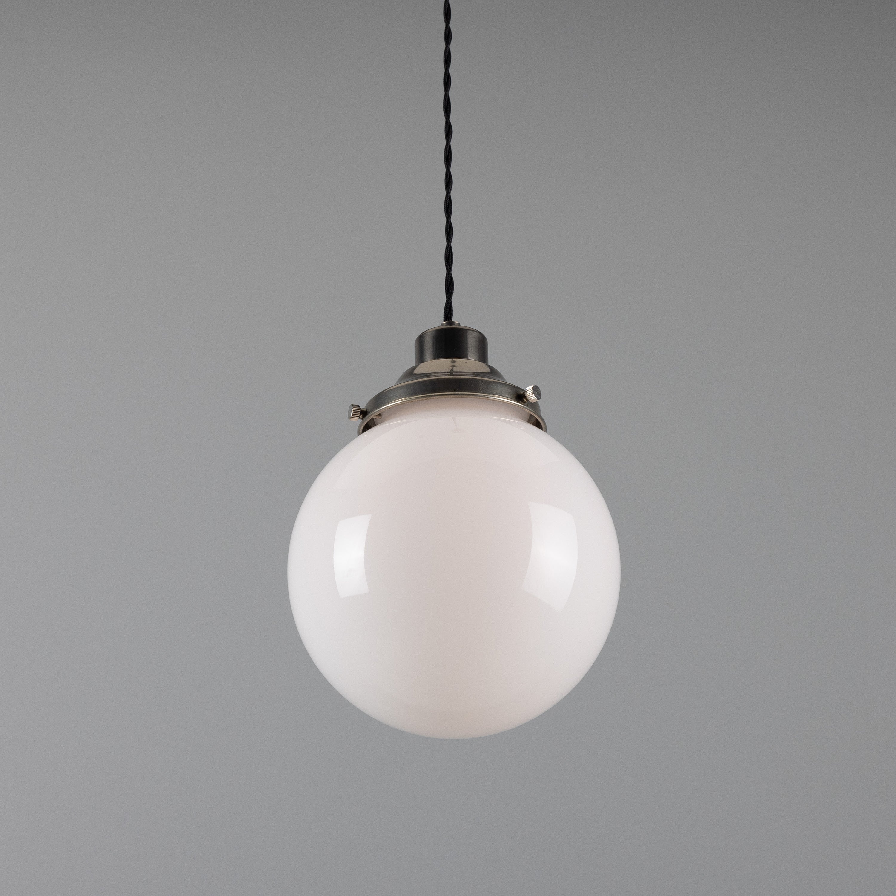 Opal Glass Globe Pendant Light, 20–30cm, 6 Finishes
