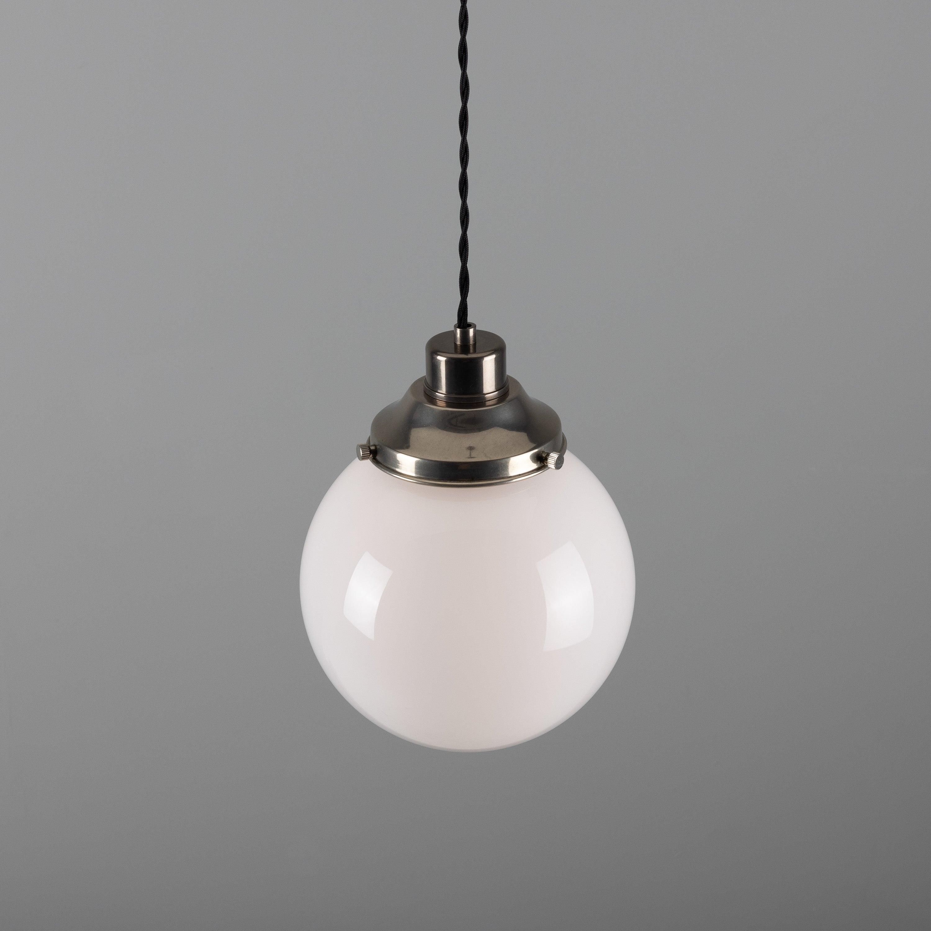 Opal Glass Globe Pendant Light, 20–30cm, 6 Finishes