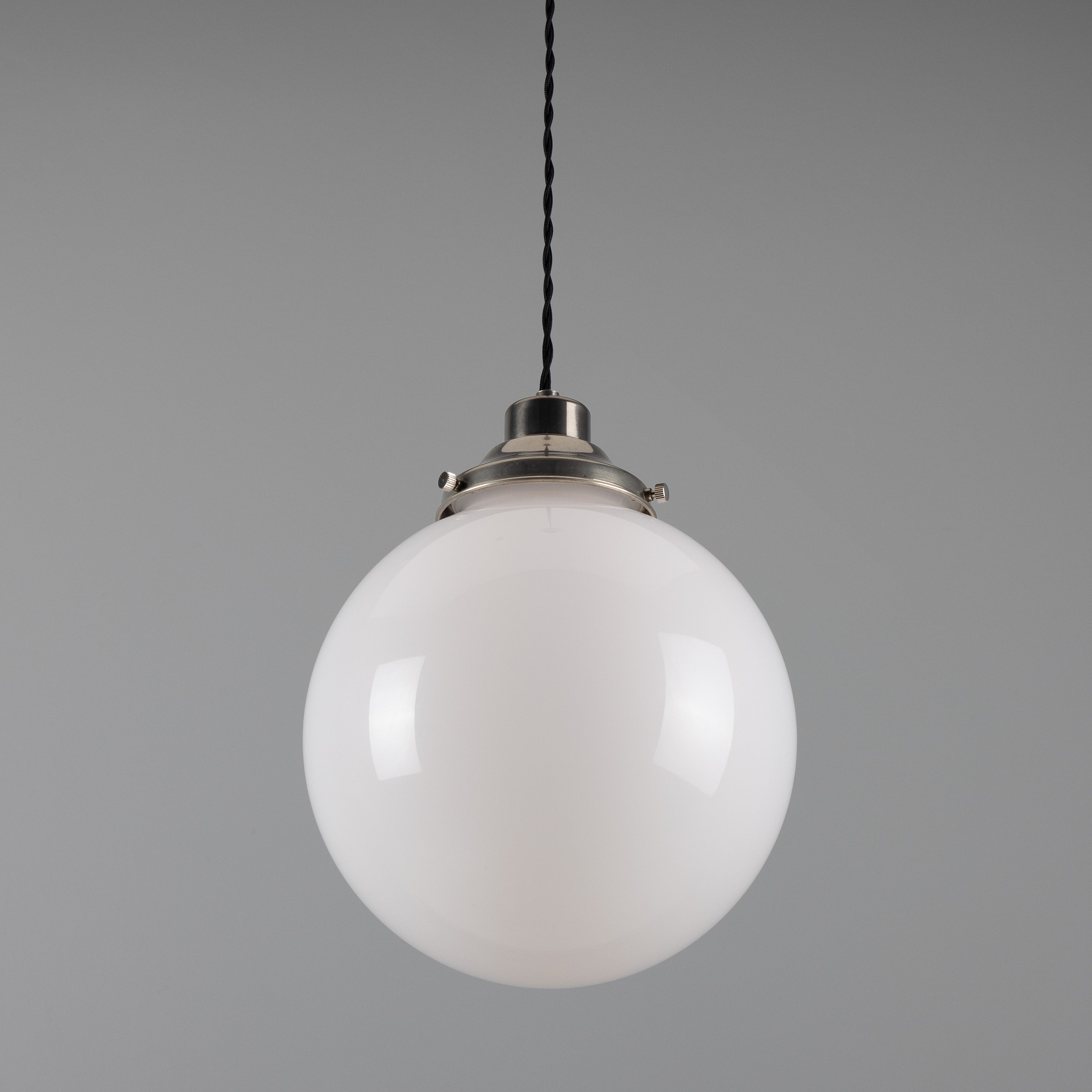 Opal Glass Globe Pendant Light, 20–30cm, 6 Finishes