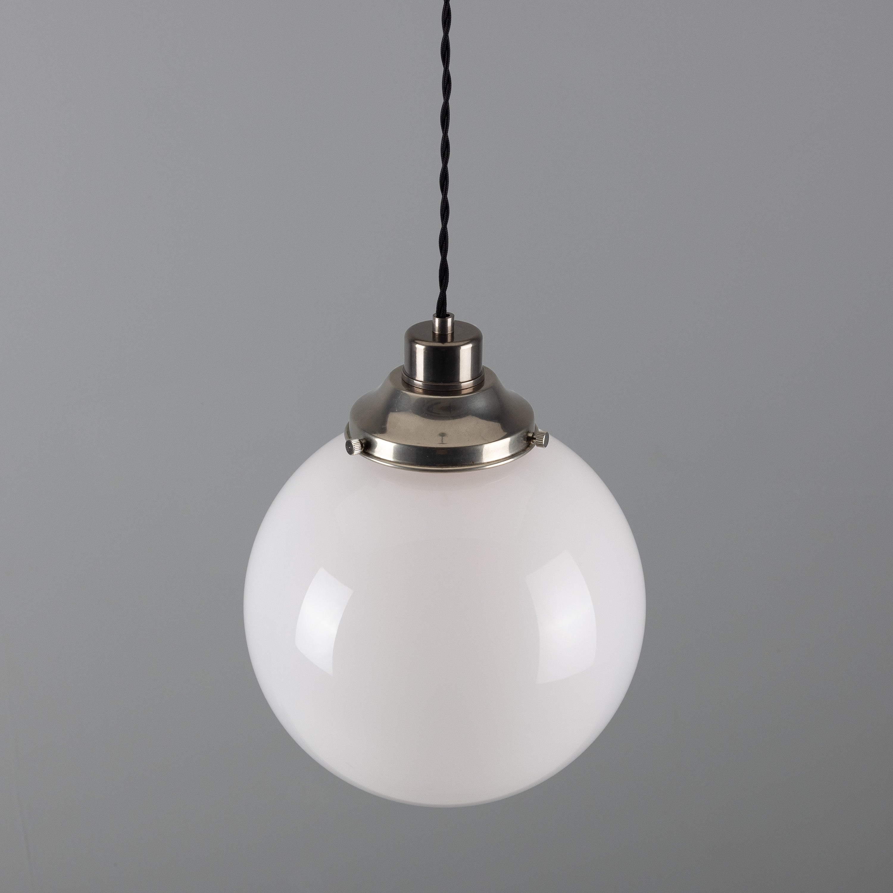 Opal Glass Globe Pendant Light, 20–30cm, 6 Finishes