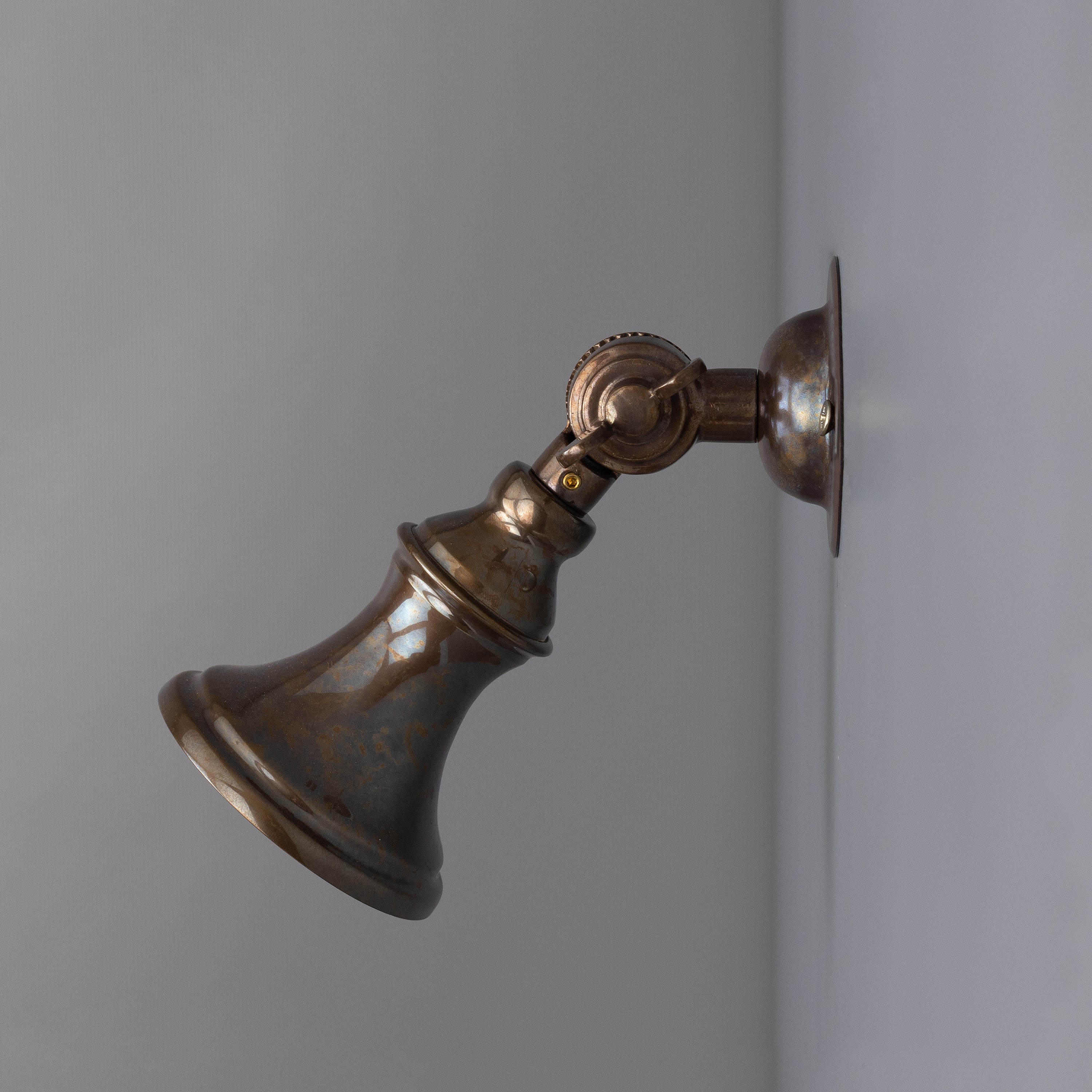 Slim Adjustable Wall Spotlight Brass GU10 H14cm 5 Finishes