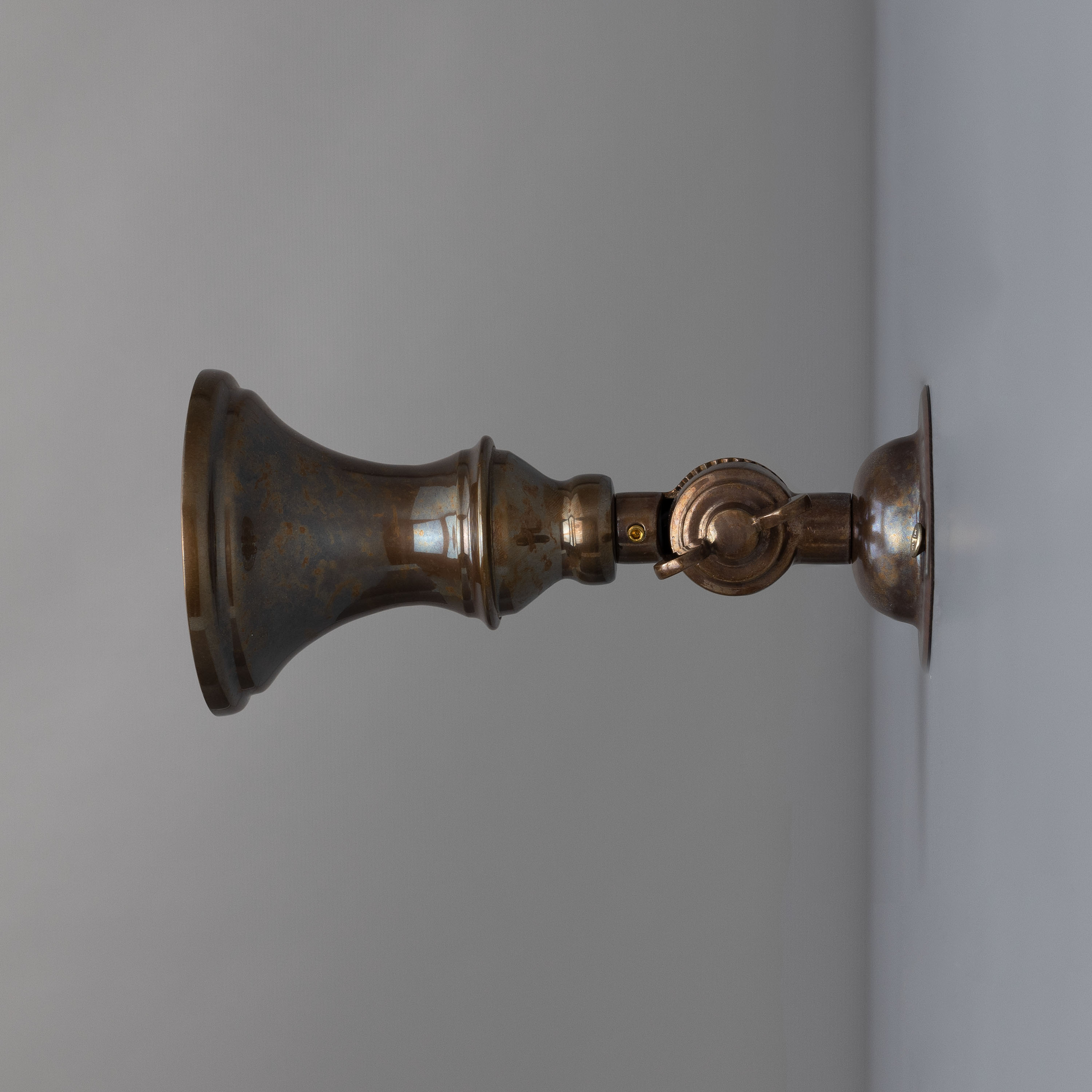 Slim Adjustable Wall Spotlight Brass GU10 H14cm 5 Finishes