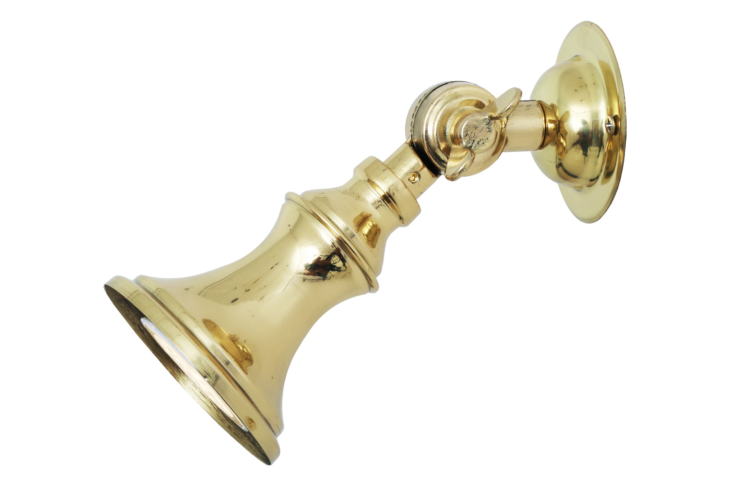 Slim Adjustable Wall Spotlight Brass GU10 H14cm 5 Finishes