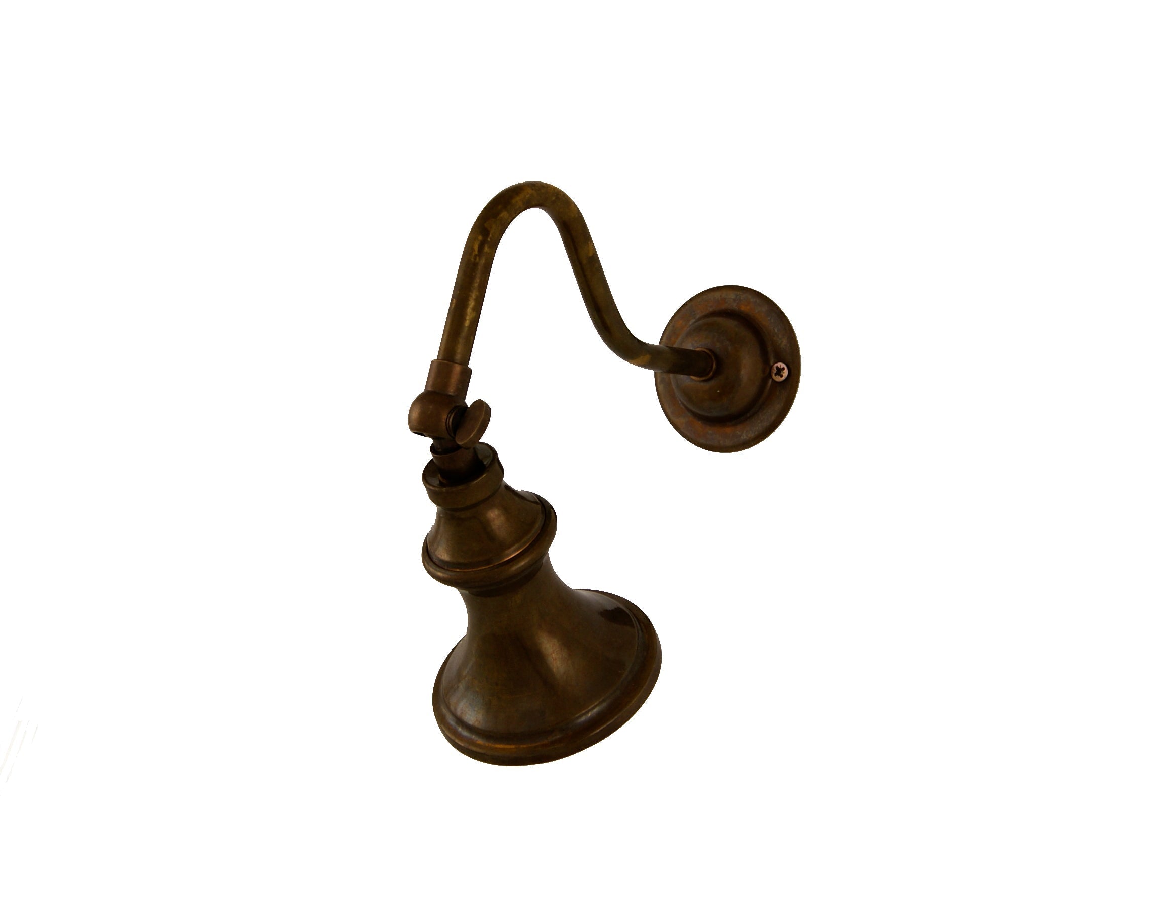 Adjustable Brass Wall Spotlight Solid Brass GU10 H18cm 4 Finishes