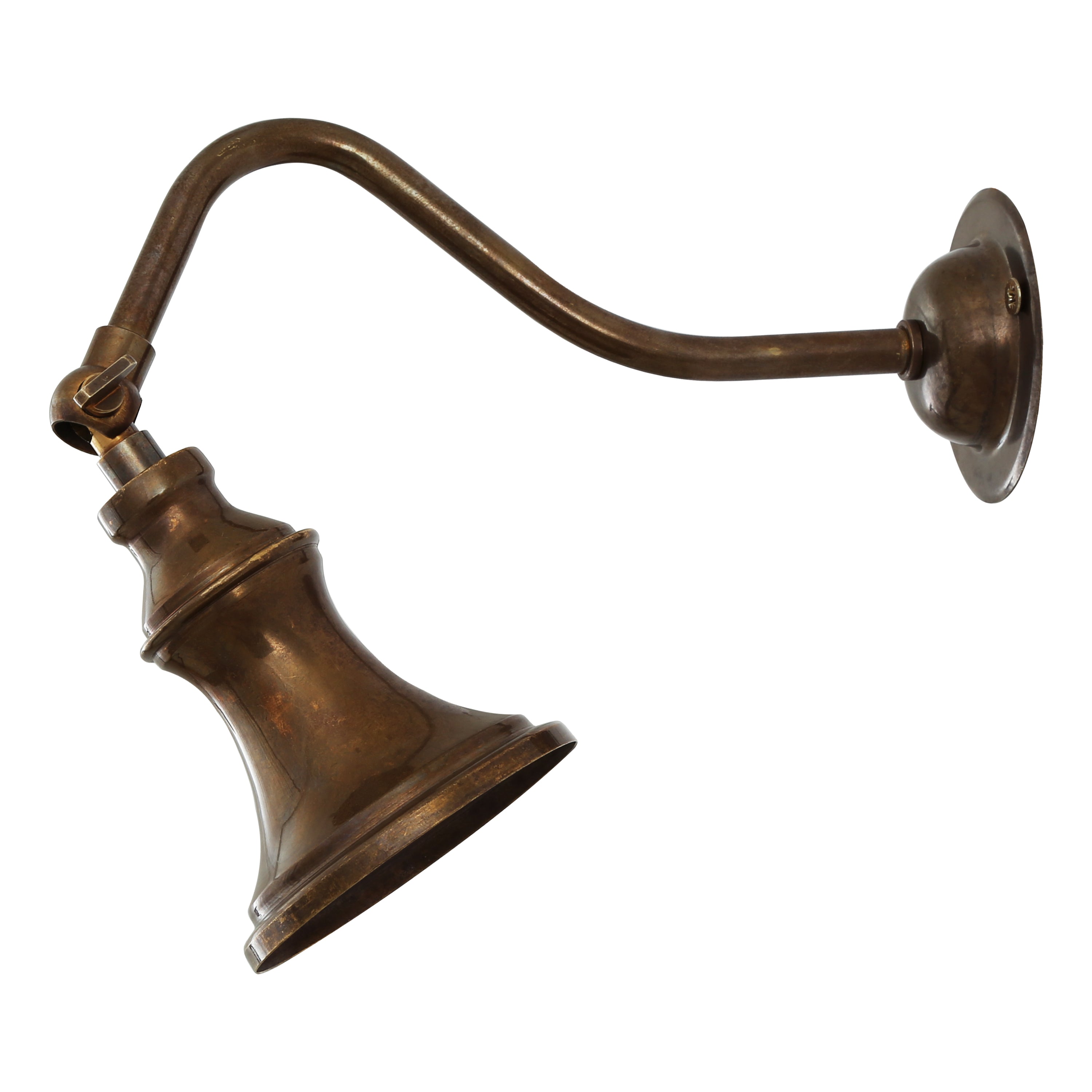 Adjustable Brass Wall Spotlight Solid Brass GU10 H18cm 4 Finishes