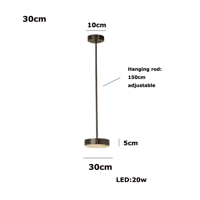 Marble & Metal Pendant Light LED IP65 — Gold & Black, S to XL
