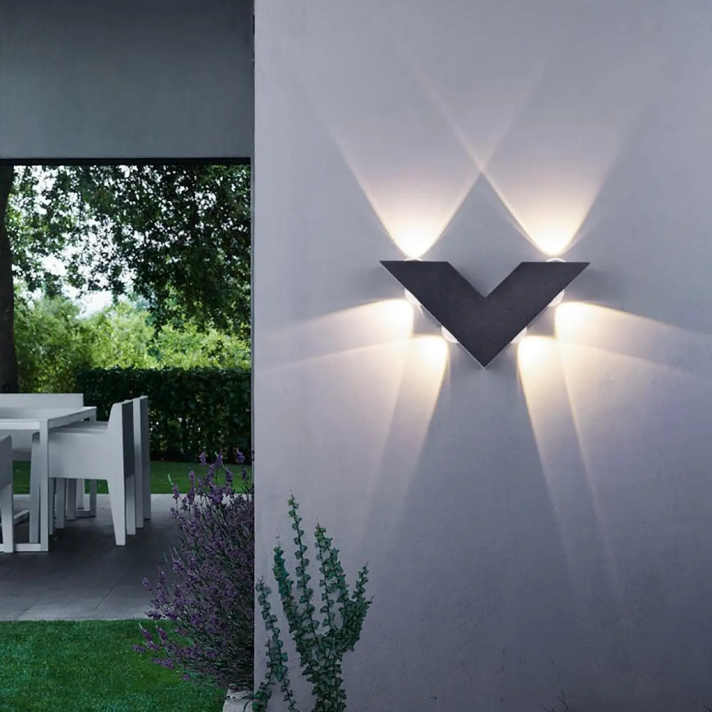Nox — Black LED Outdoor Wall Light, Motion Sensor, 3000K