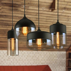 Modern Nordic Glass Pendant Light E27 4 Shapes