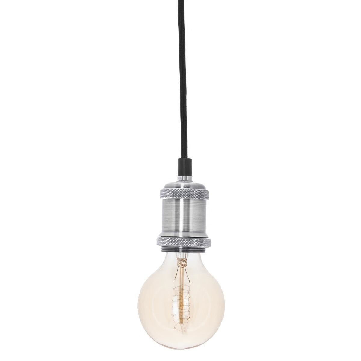 Small Industrial Pendant Light Iron E27 Brass Copper Silver Black