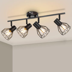 4-Spot Industrial Ceiling Light