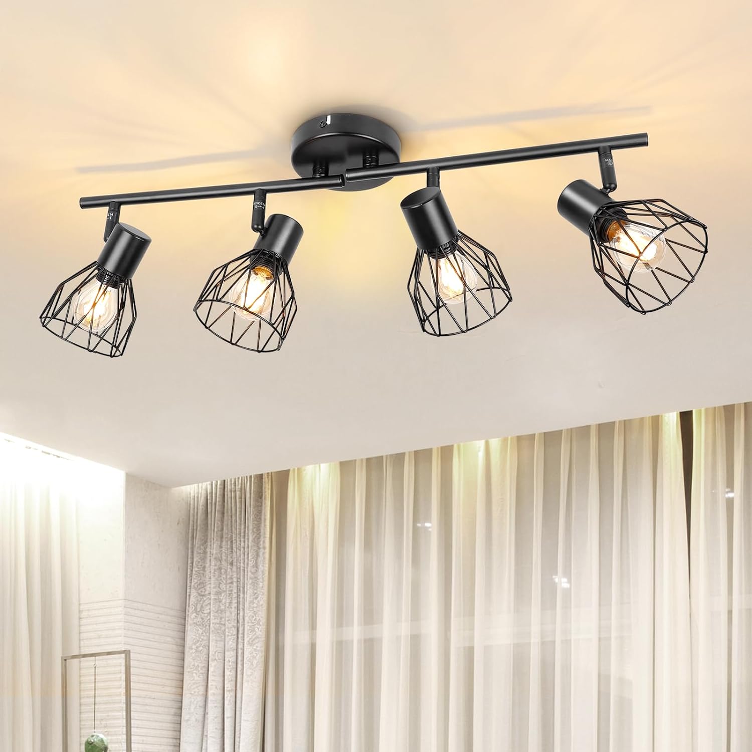 4-Spot Industrial Ceiling Light