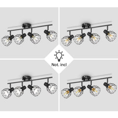 4-Spot Industrial Ceiling Light