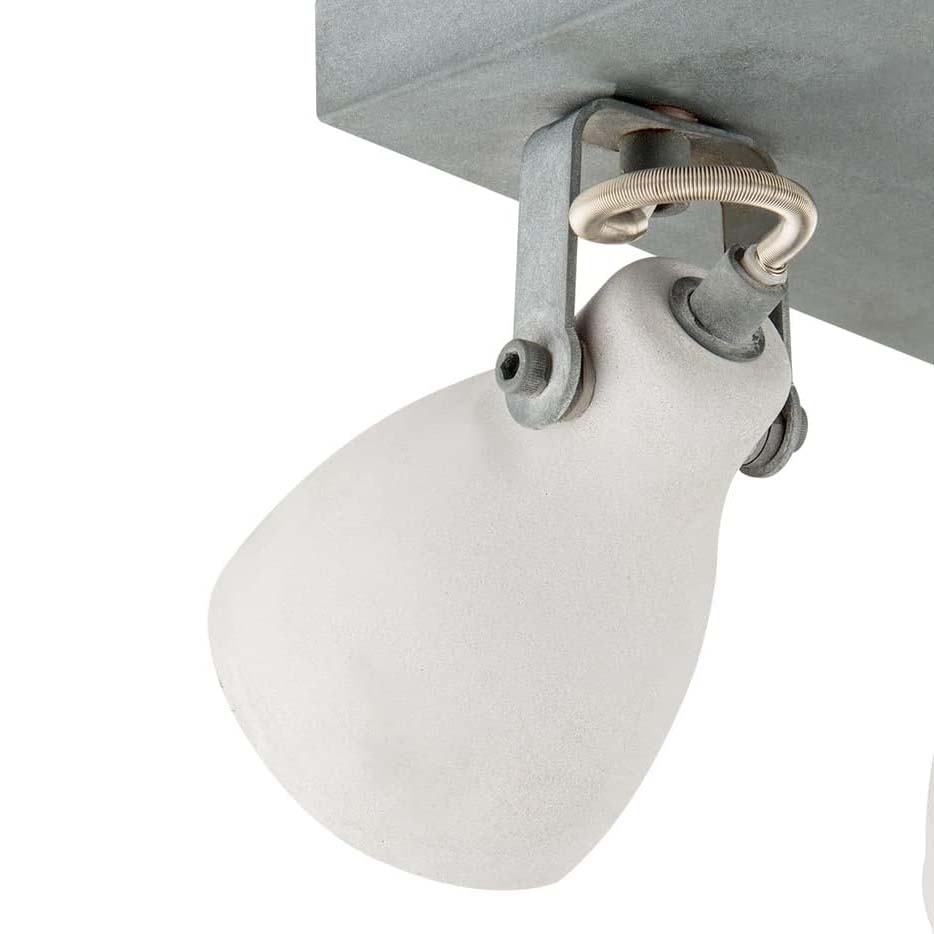 Concrete Ceiling Light GU10 LED 4×5W Dimmable 23cm Grid