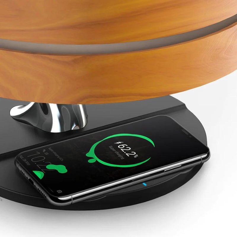 Horizon Round Bedside Lamp Bluetooth Speaker Wireless Charger Dimmable Touch