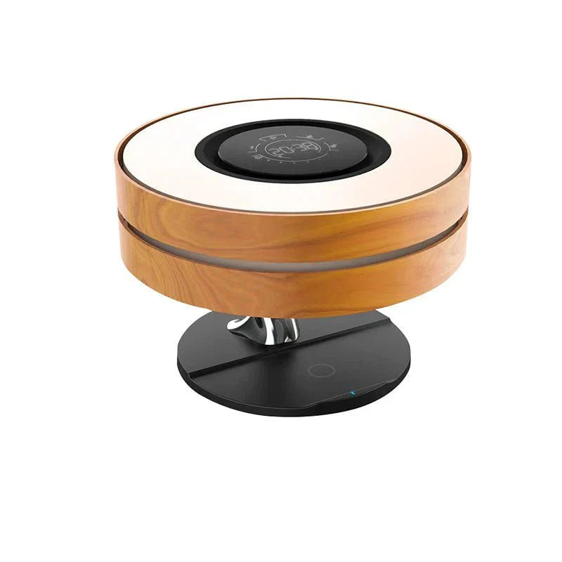 Horizon Round Bedside Lamp Bluetooth Speaker Wireless Charger Dimmable Touch