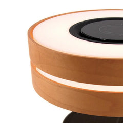 Horizon Round Bedside Lamp Bluetooth Speaker Wireless Charger Dimmable Touch