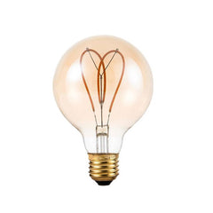 E27 Vintage Globe LED Filament Bulb 4W — 2700K Extra Warm White