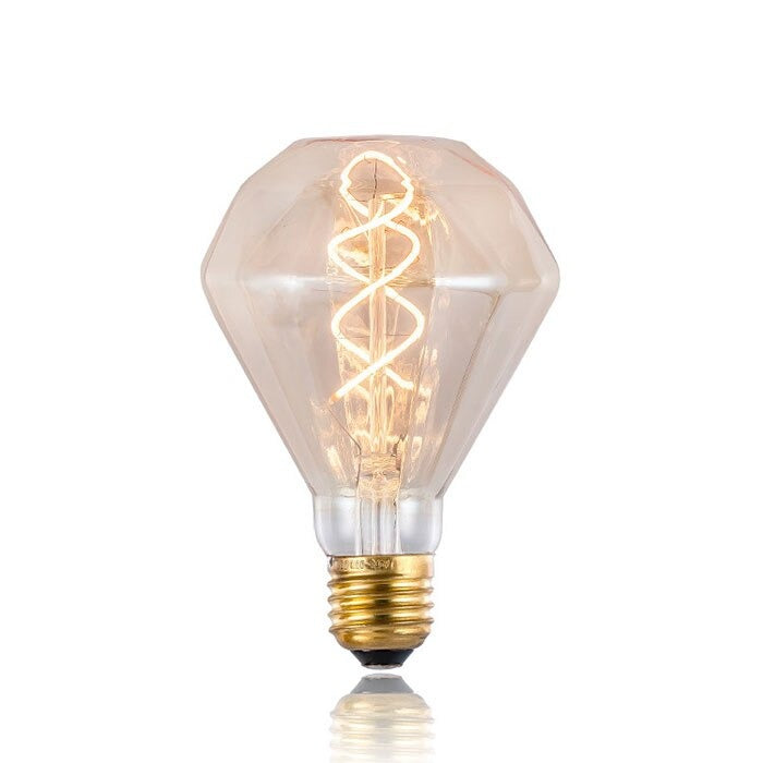 Diamond Spiral Filament LED Bulb E27 4W 2700K Vintage