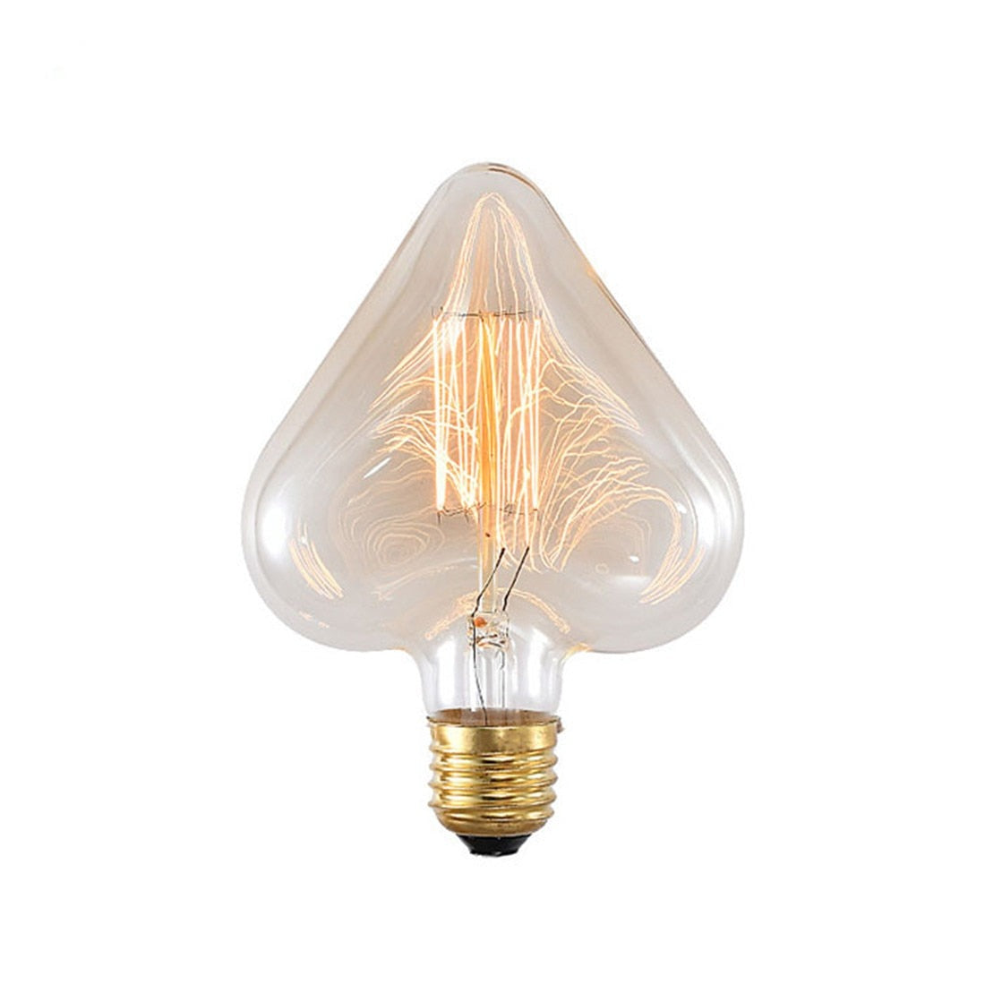 Vintage Filament Bulb E27 40W Edison Heart