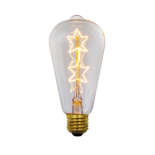 Vintage ST64 Star Filament Bulb E27 40W 2700K