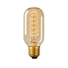 Vintage Spiral Filament Tube Bulb T45 E27 40W Cool White