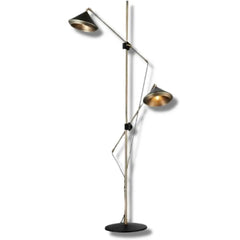 Designer Copper Industrial Floor Lamp — Metal, 159 cm