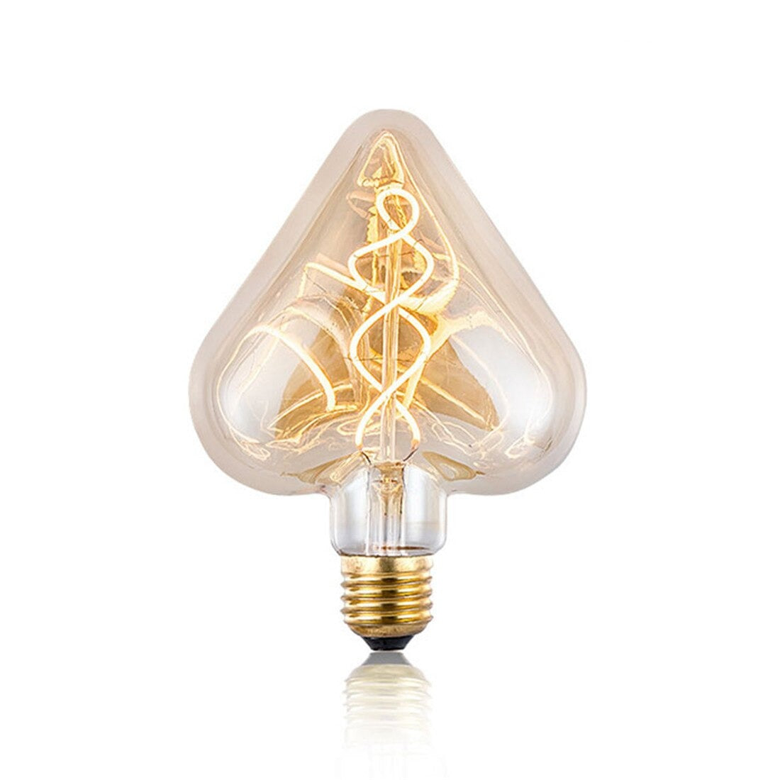 Heart Spiral Filament LED Bulb E27 4W Vintage Edison