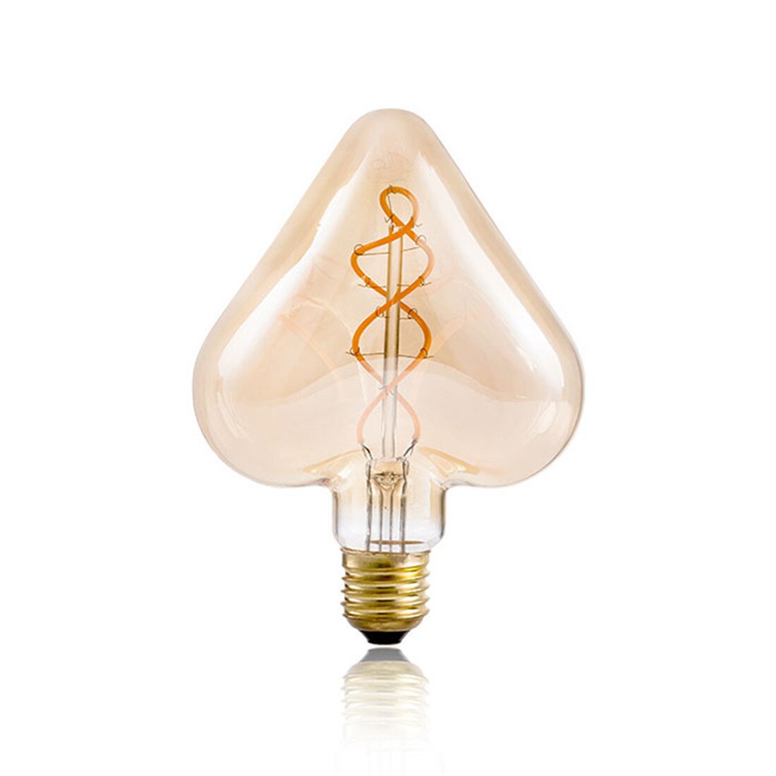 Heart Spiral Filament LED Bulb E27 4W Vintage Edison