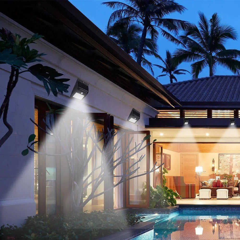 Solar Motion Sensor Wall Light 20 LED IP44