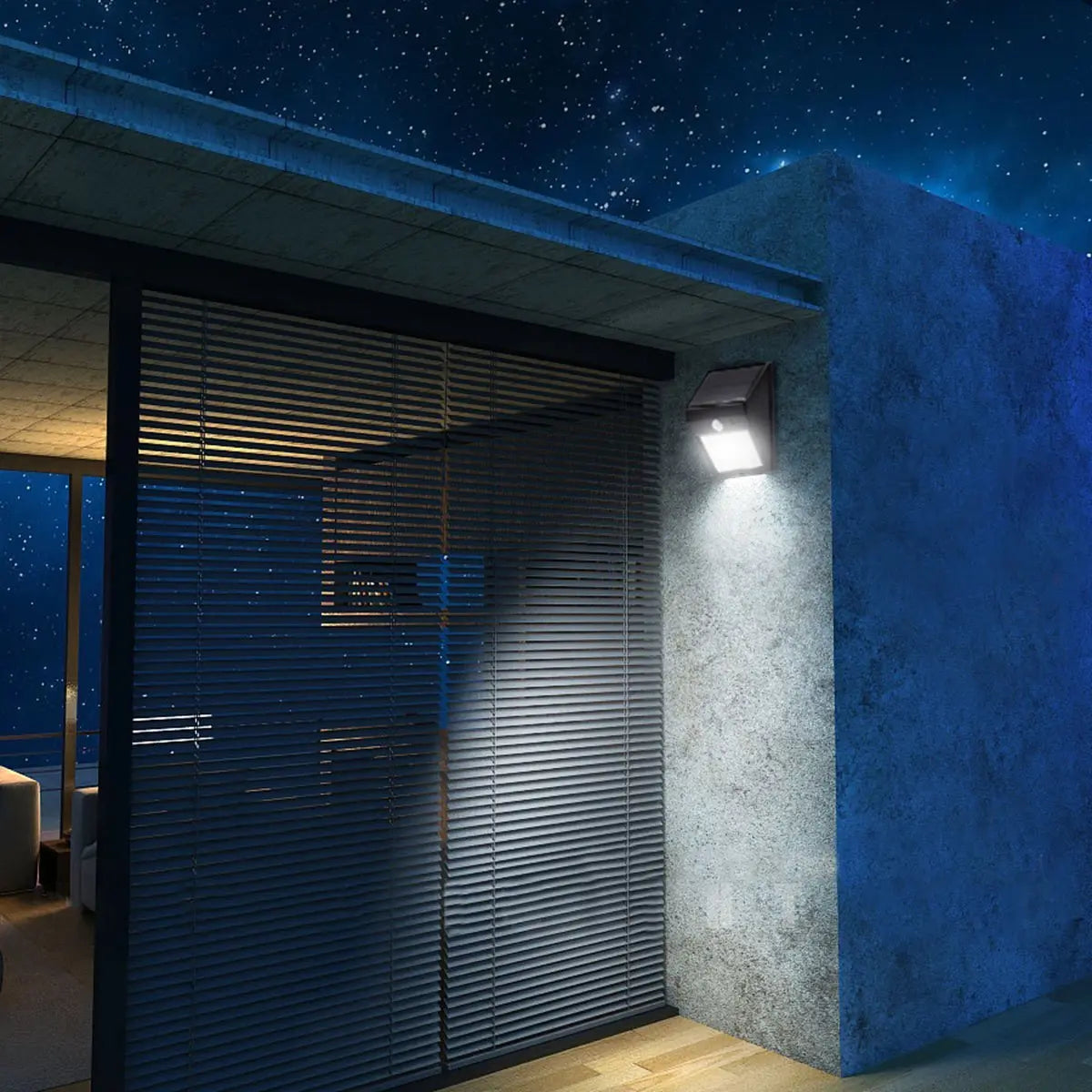 Solar Motion Sensor Wall Light 20 LED IP44