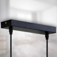 Industrial 4-Light Pendant Steel Matt Black E27